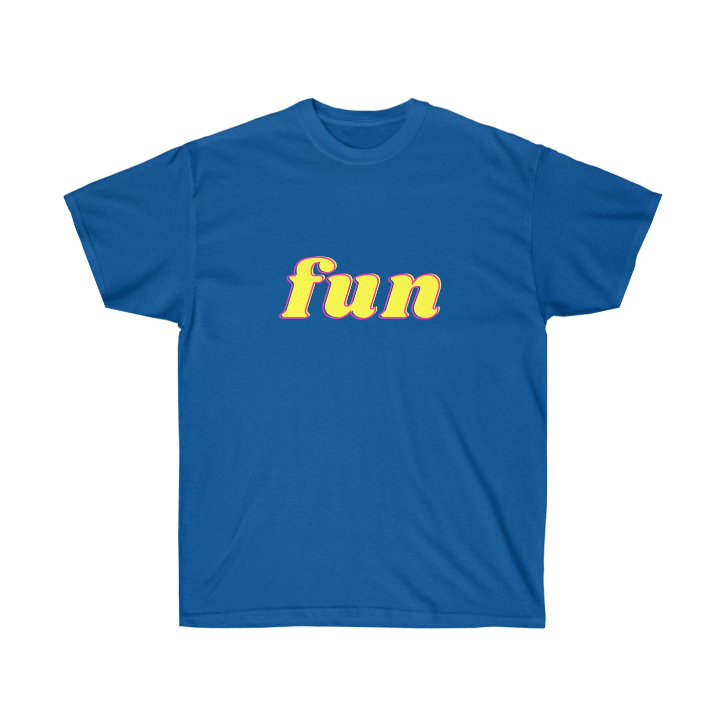 Unisex Ultra Cotton Tee fun - Yellow and Pink