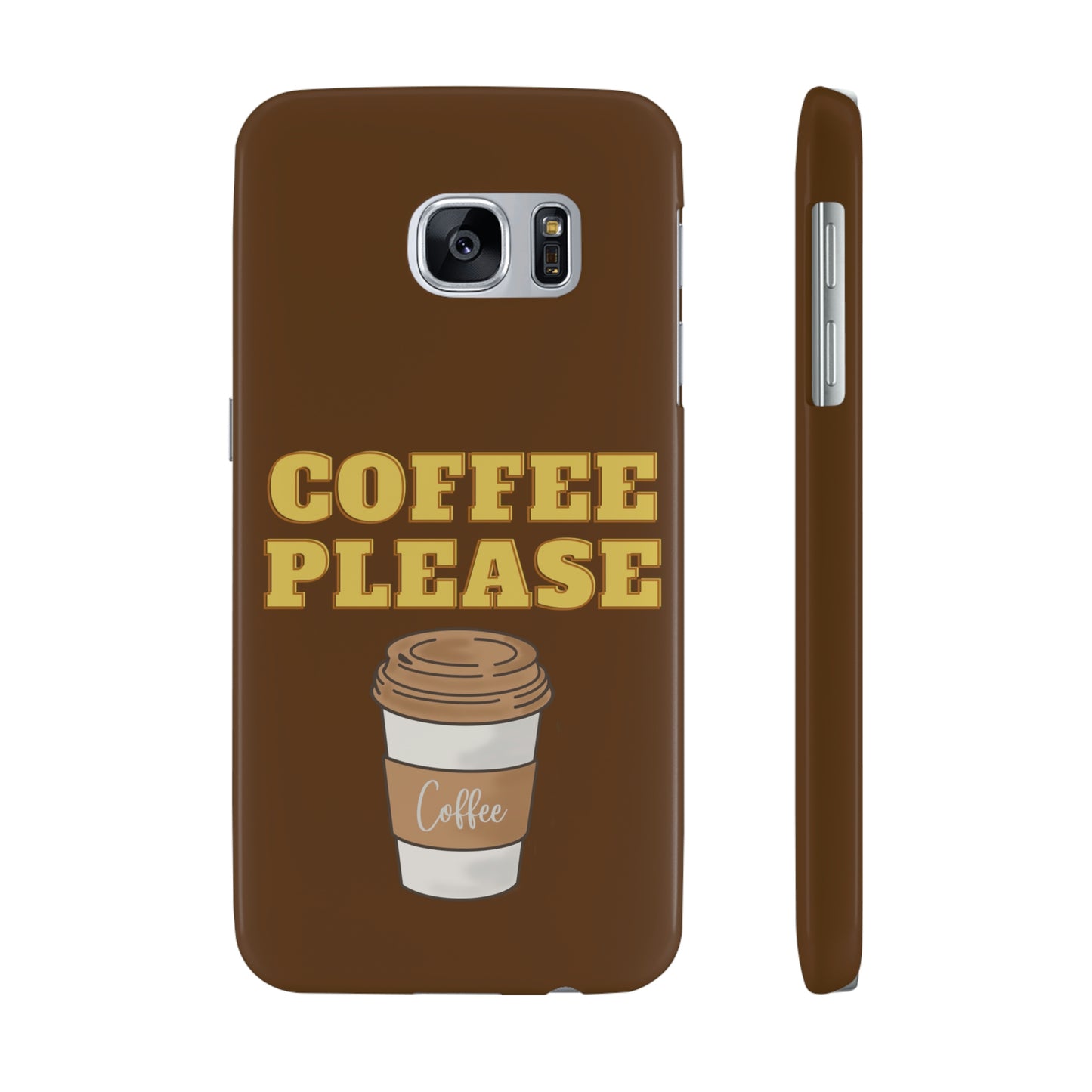Slim Phone Cases, Case-Mate - Coffee, Please, Brown