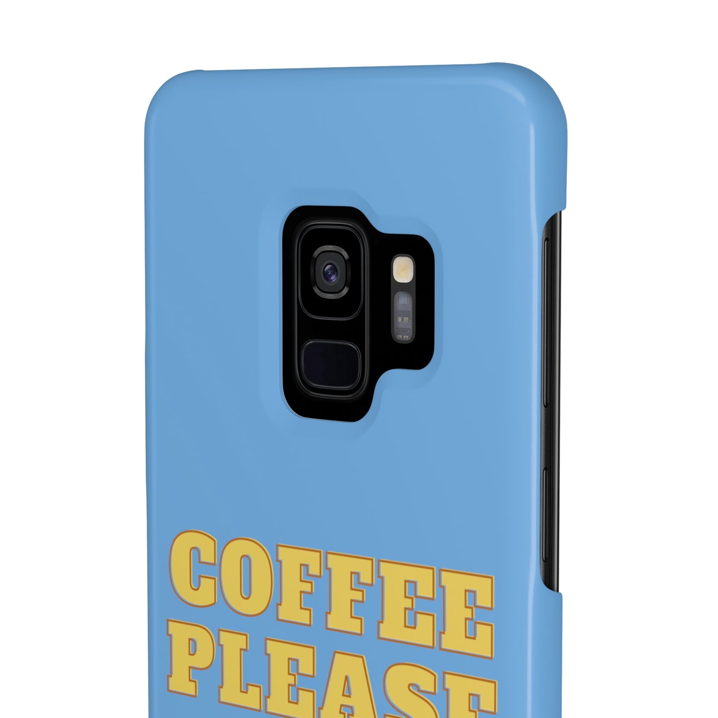 Slim Phone Cases, Case-Mate - Coffee, Please, Light Blue