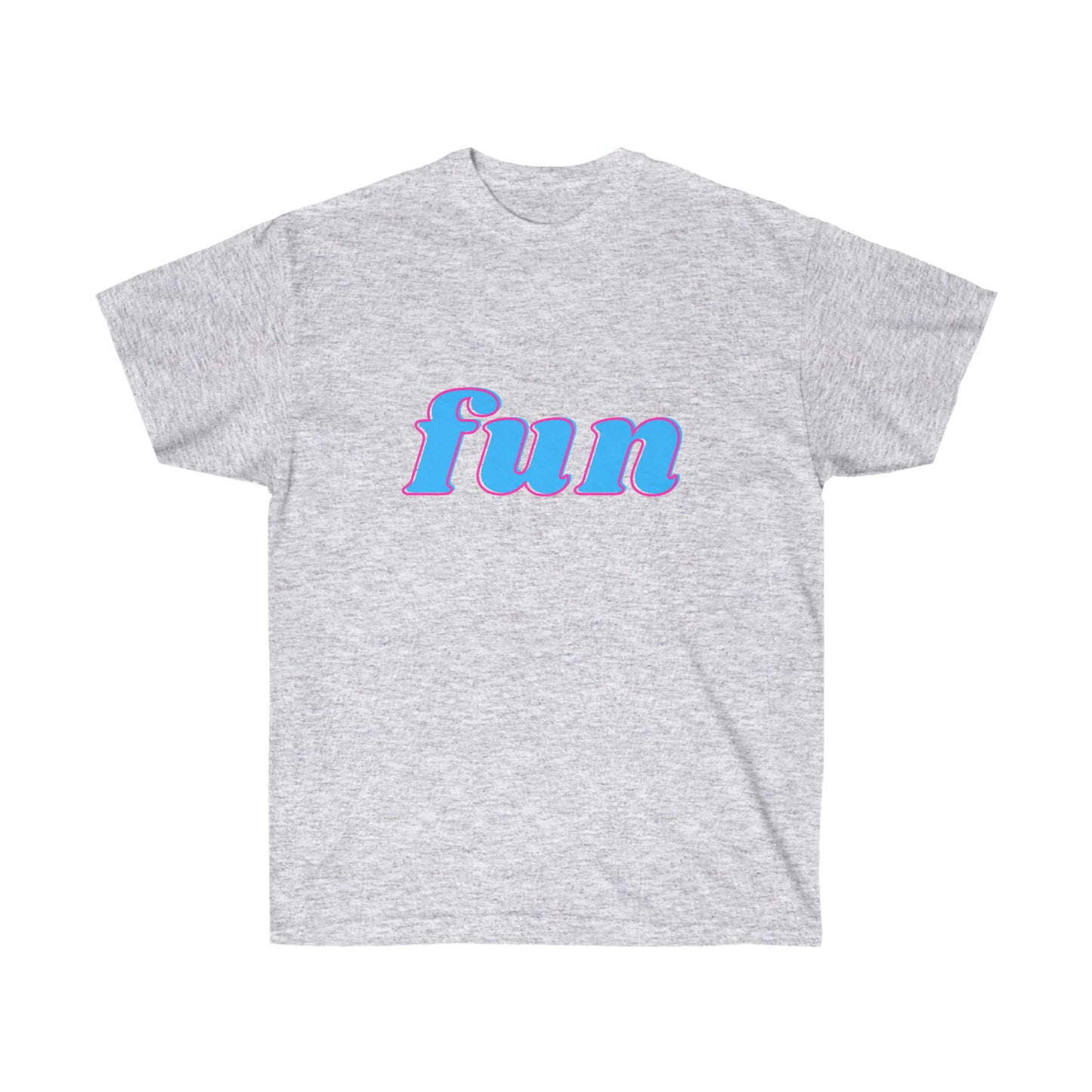 Unisex Ultra Cotton Tee fun - Blue and Pink