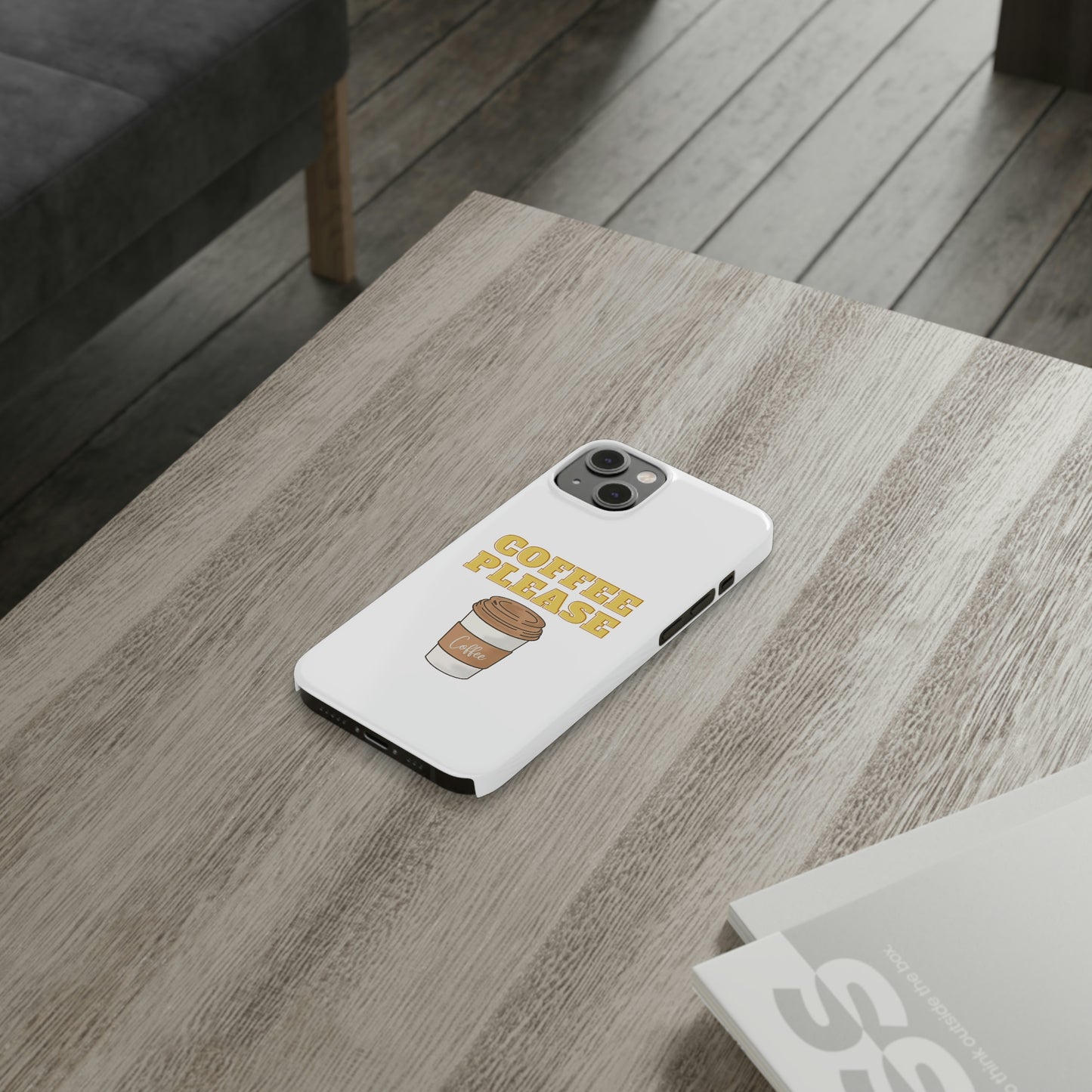 Slim Phone Cases, Case-Mate - Coffee, Please, White