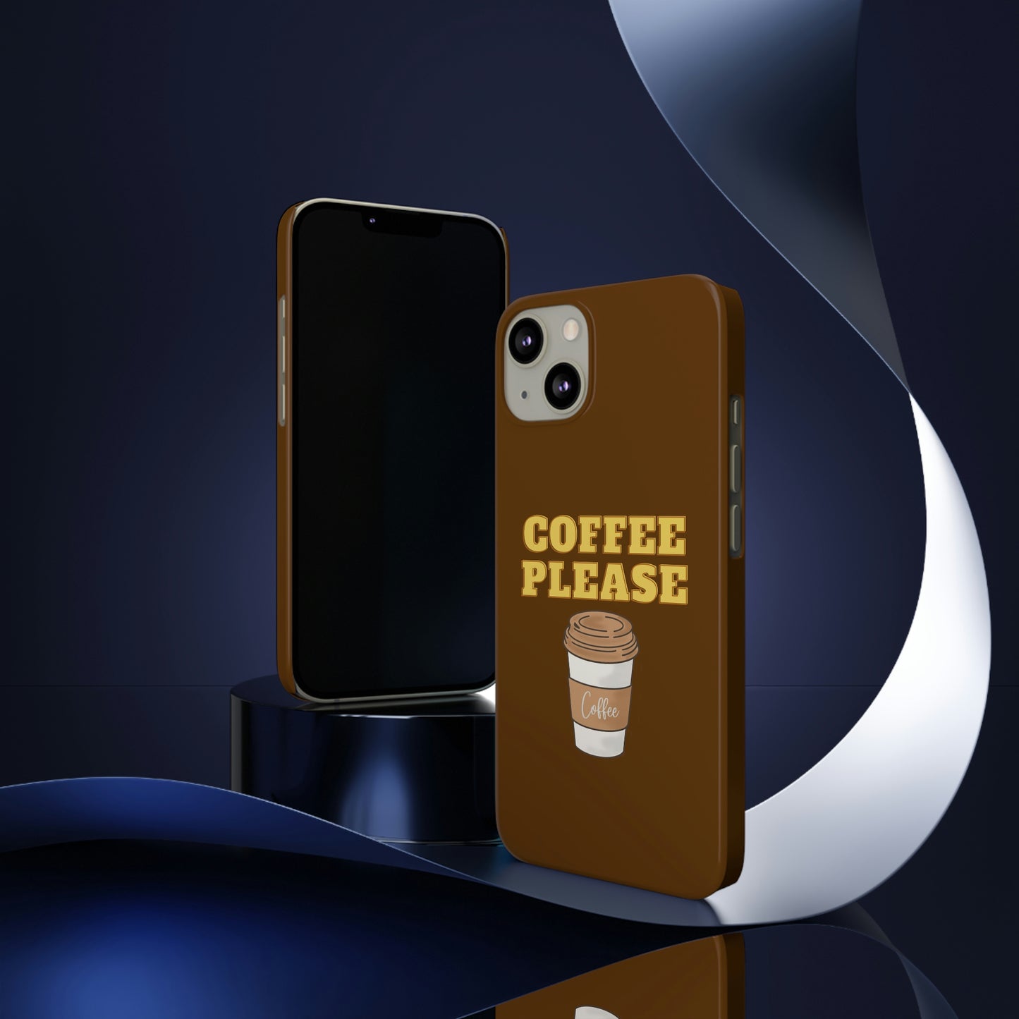 Slim Phone Cases, Case-Mate - Coffee, Please, Brown