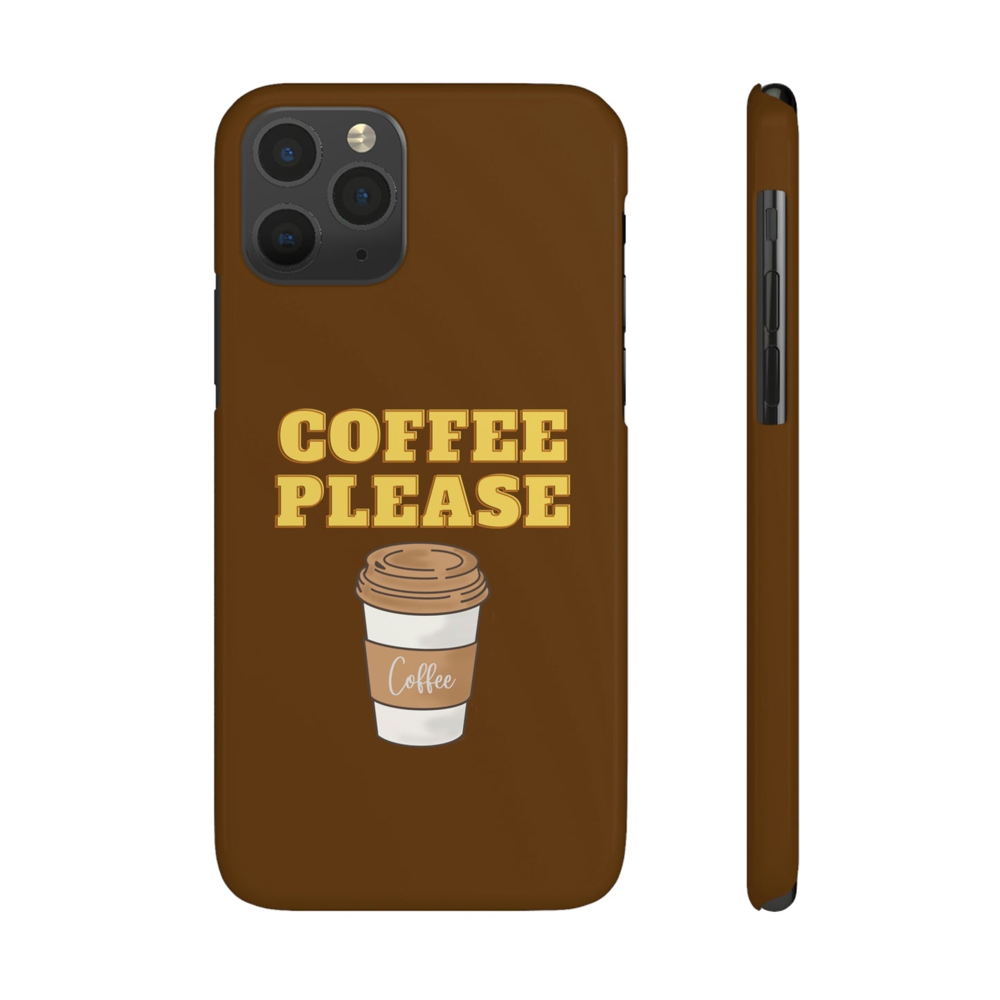 Slim Phone Cases, Case-Mate - Coffee, Please, Brown