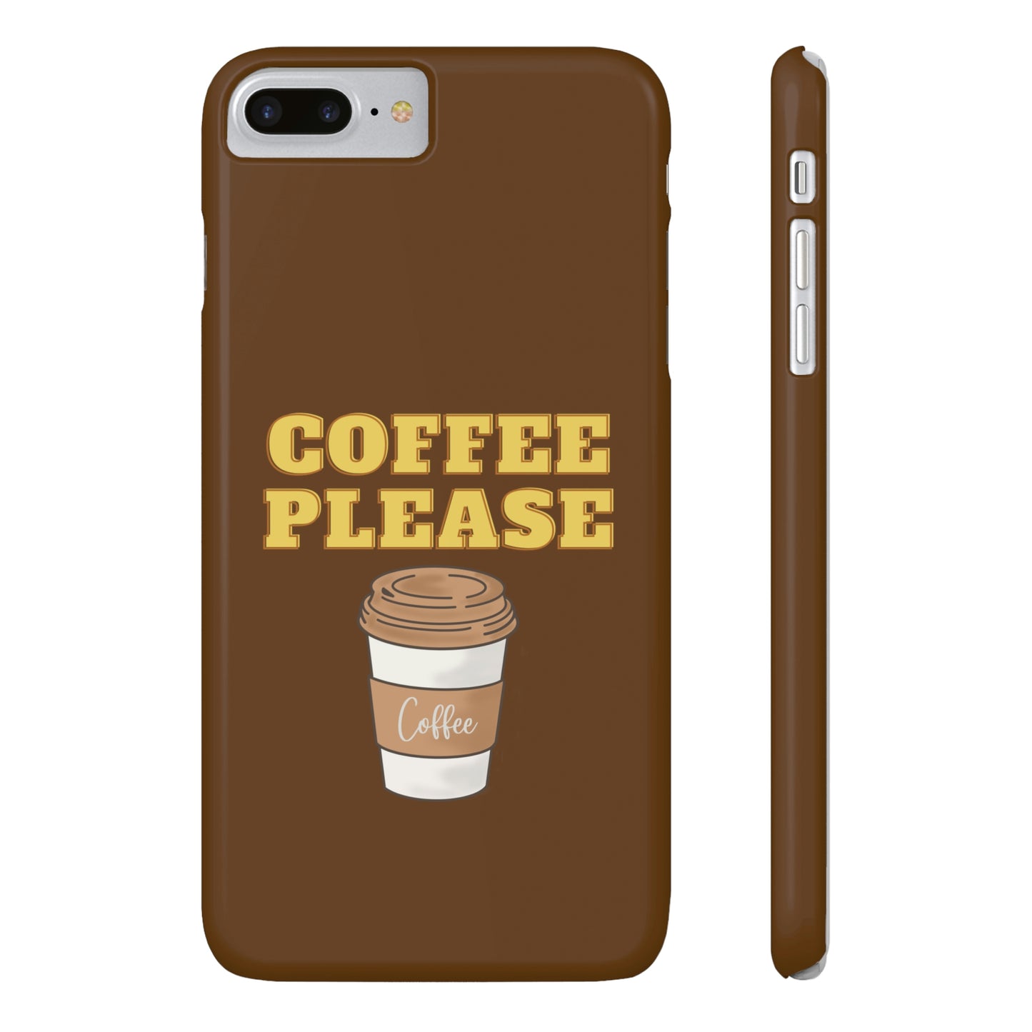 Slim Phone Cases, Case-Mate - Coffee, Please, Brown
