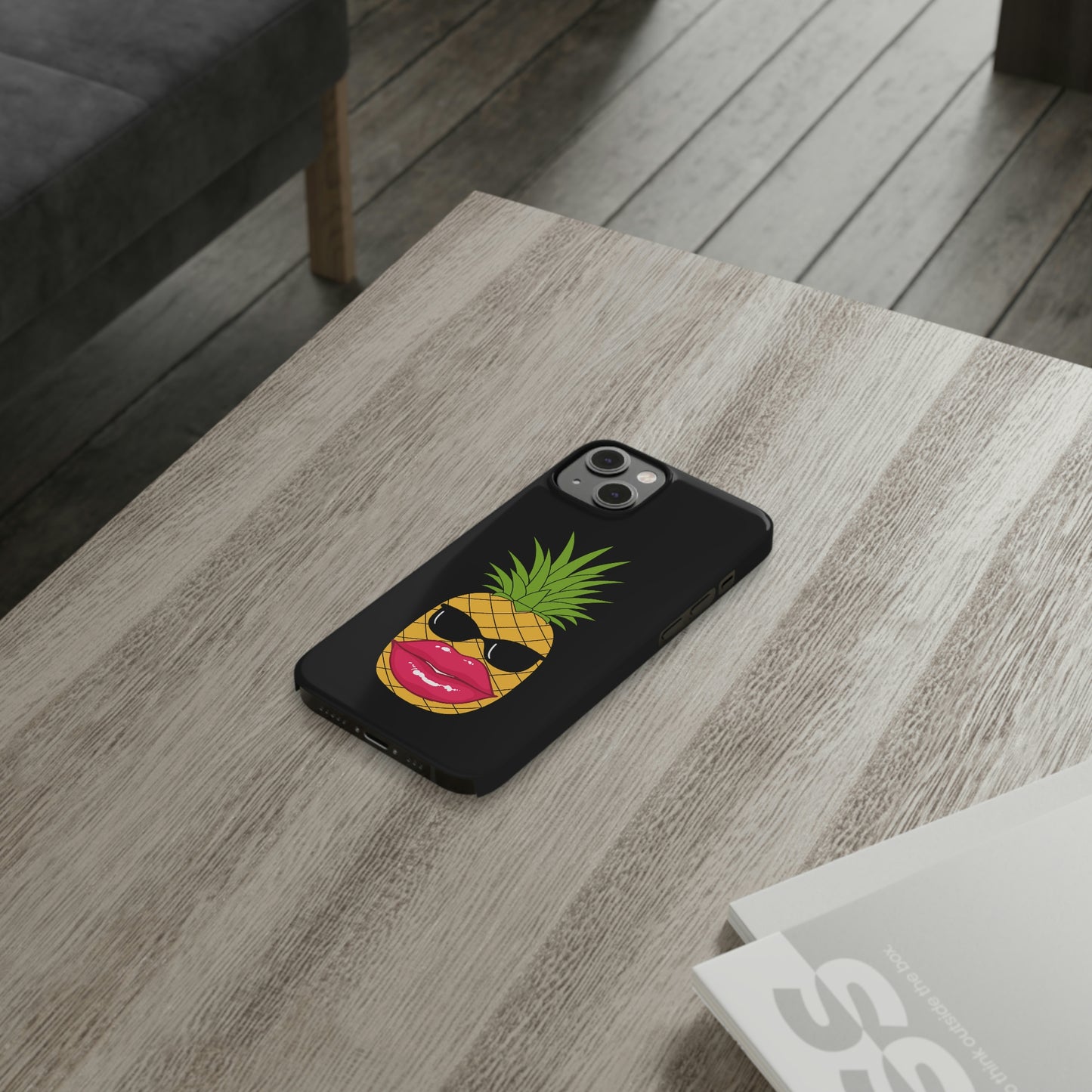 Slim Phone Cases, Case-Mate, Bougie Pineapple - Black