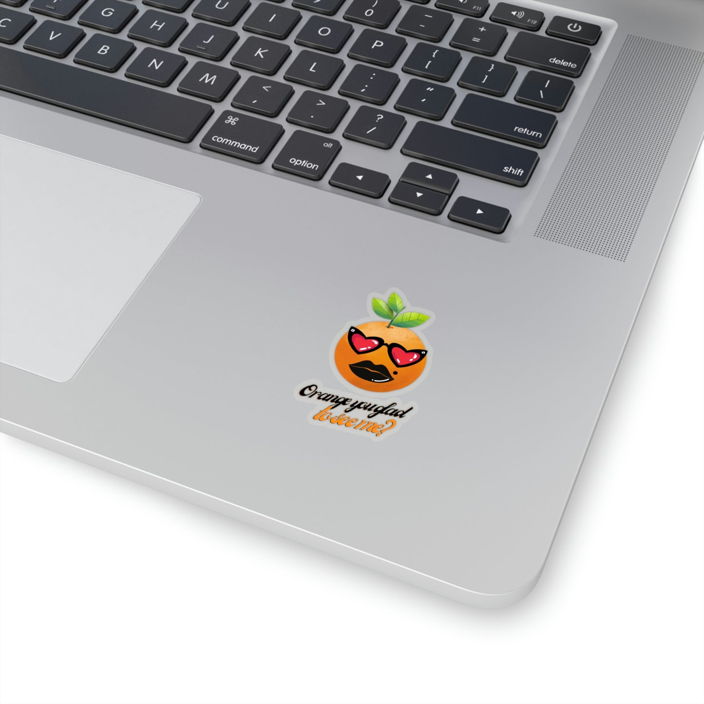 Kiss-Cut Stickers - Orange you glad to see me?, with catchphrase, 10pcs
