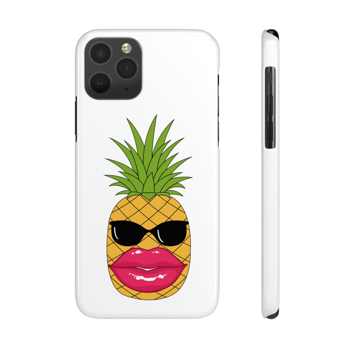 Slim Phone Cases, Case-Mate, Bougie Pineapple - White