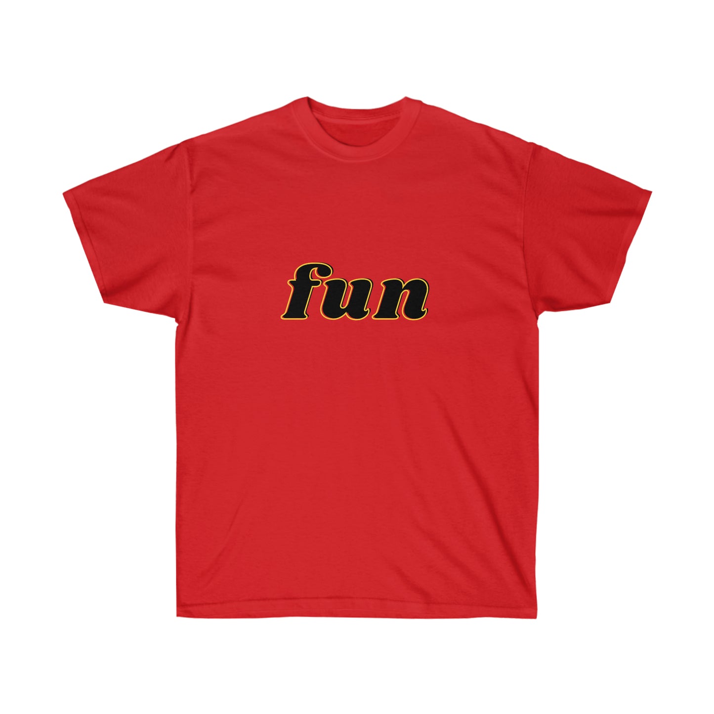 Unisex Ultra Cotton Tee fun - Black and Yellow