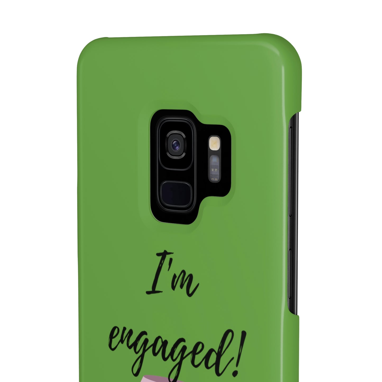 Slim Phone Cases, Case-Mate, I'm Engaged to Wine - Light Green