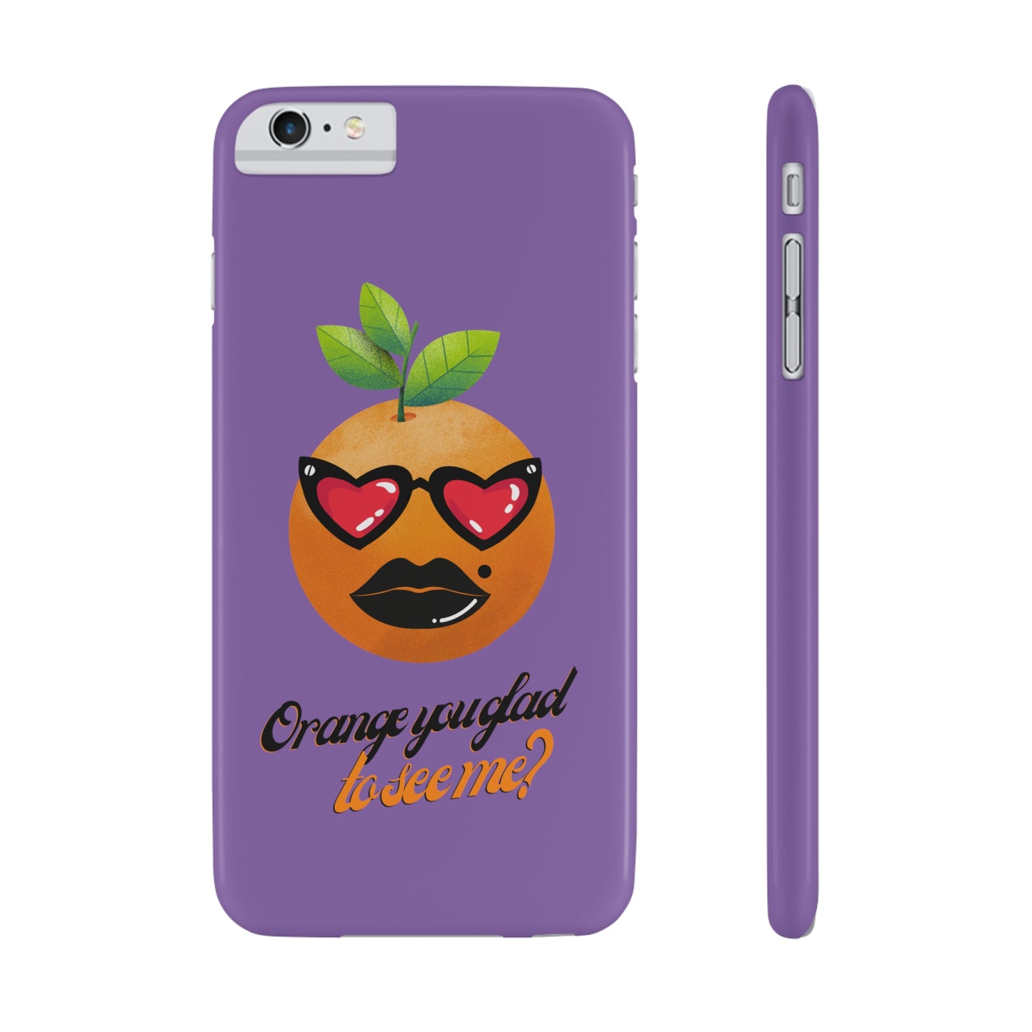 Slim Phone Cases, Case-Mate, Orange you Glad to See Me - Light Purple