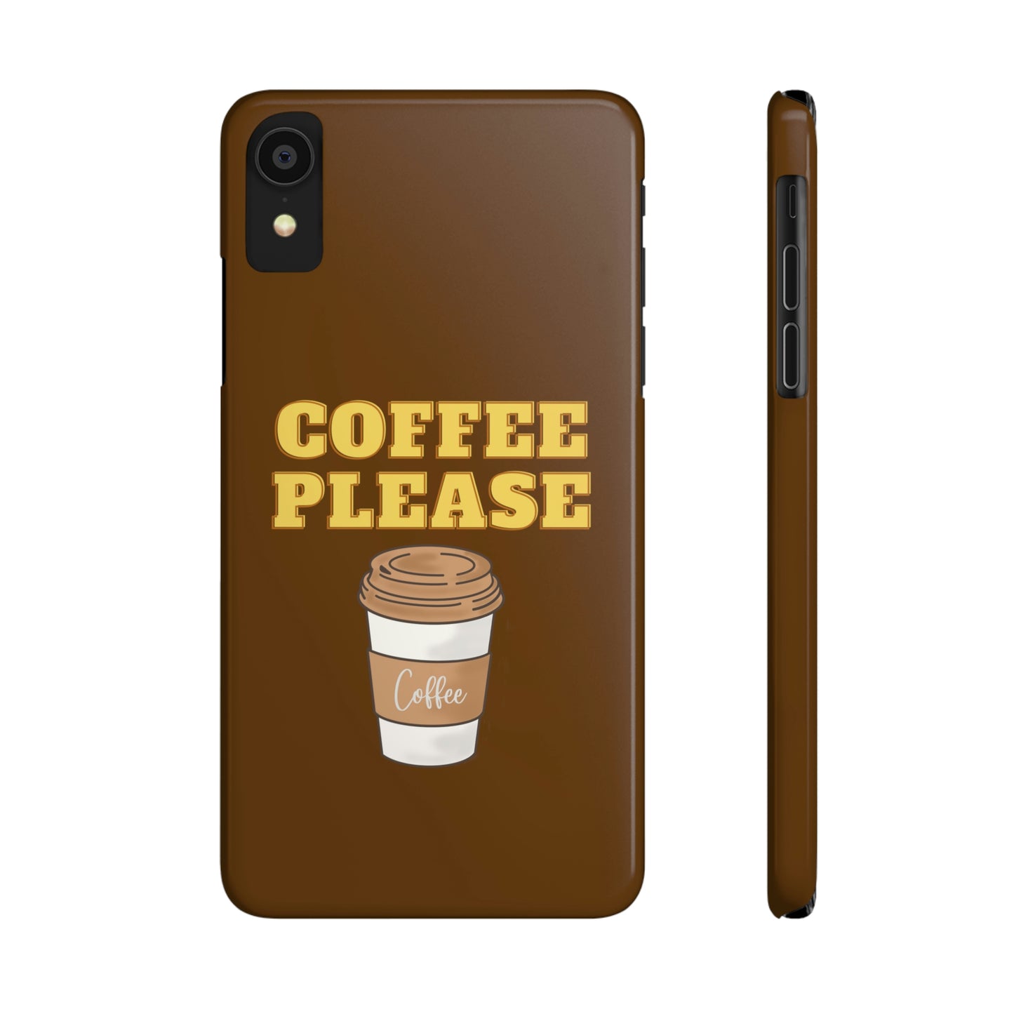 Slim Phone Cases, Case-Mate - Coffee, Please, Brown