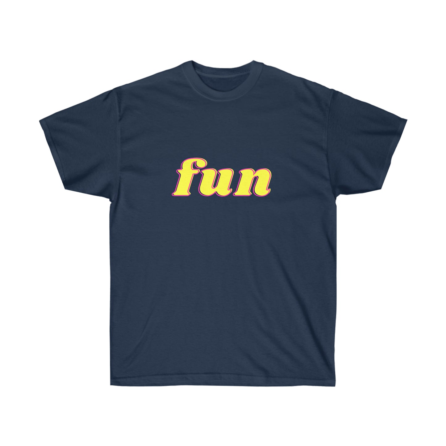 Unisex Ultra Cotton Tee fun - Yellow and Pink