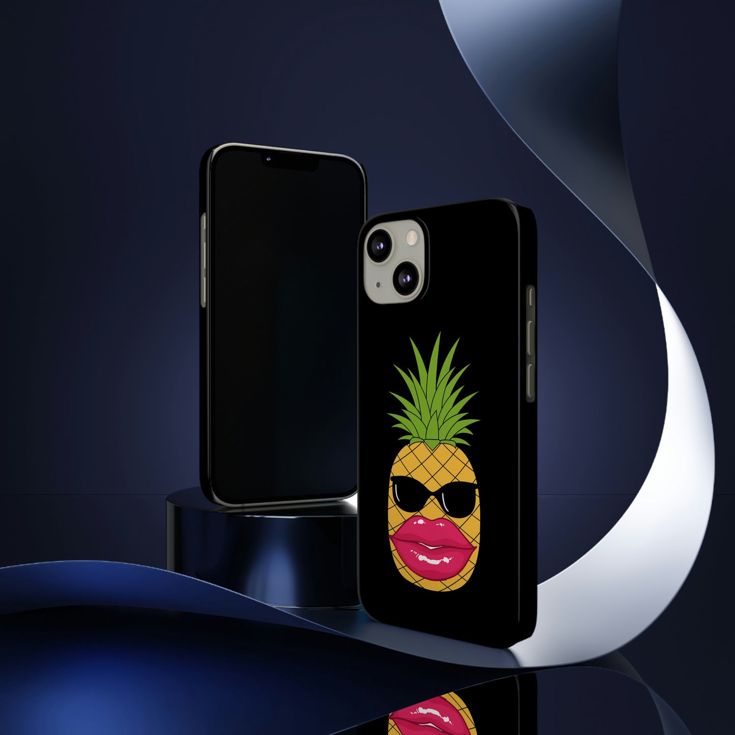 Slim Phone Cases, Case-Mate, Bougie Pineapple - Black