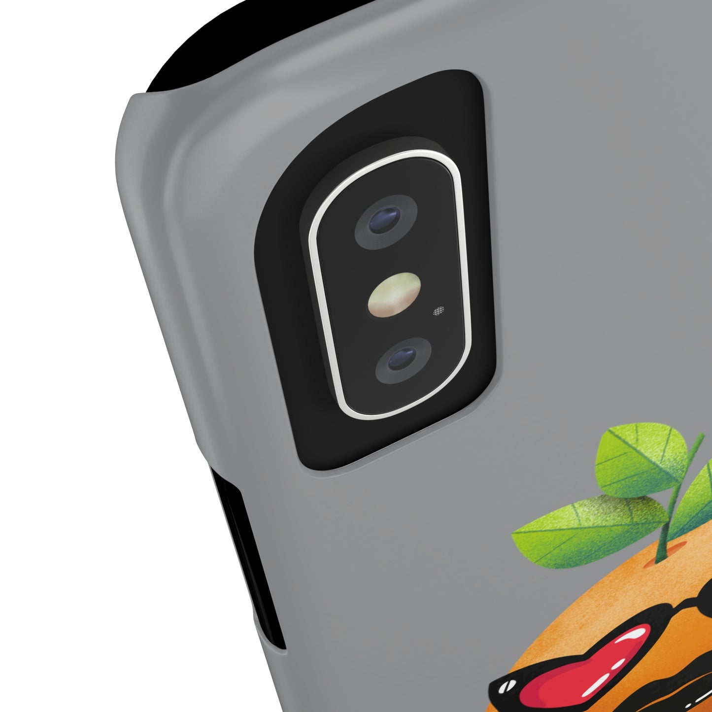 Slim Phone Cases, Case-Mate, Orange you Glad to See Me - Light Grey