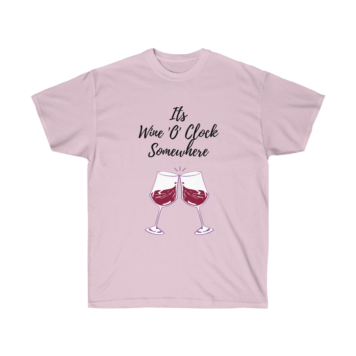 Unisex Ultra Cotton Tee - It's Wine 'O' Clock Somewhere