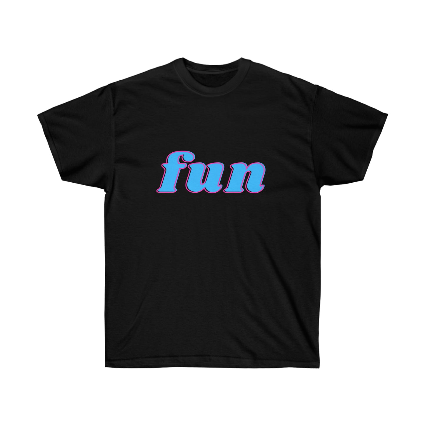 Unisex Ultra Cotton Tee fun - Blue and Pink