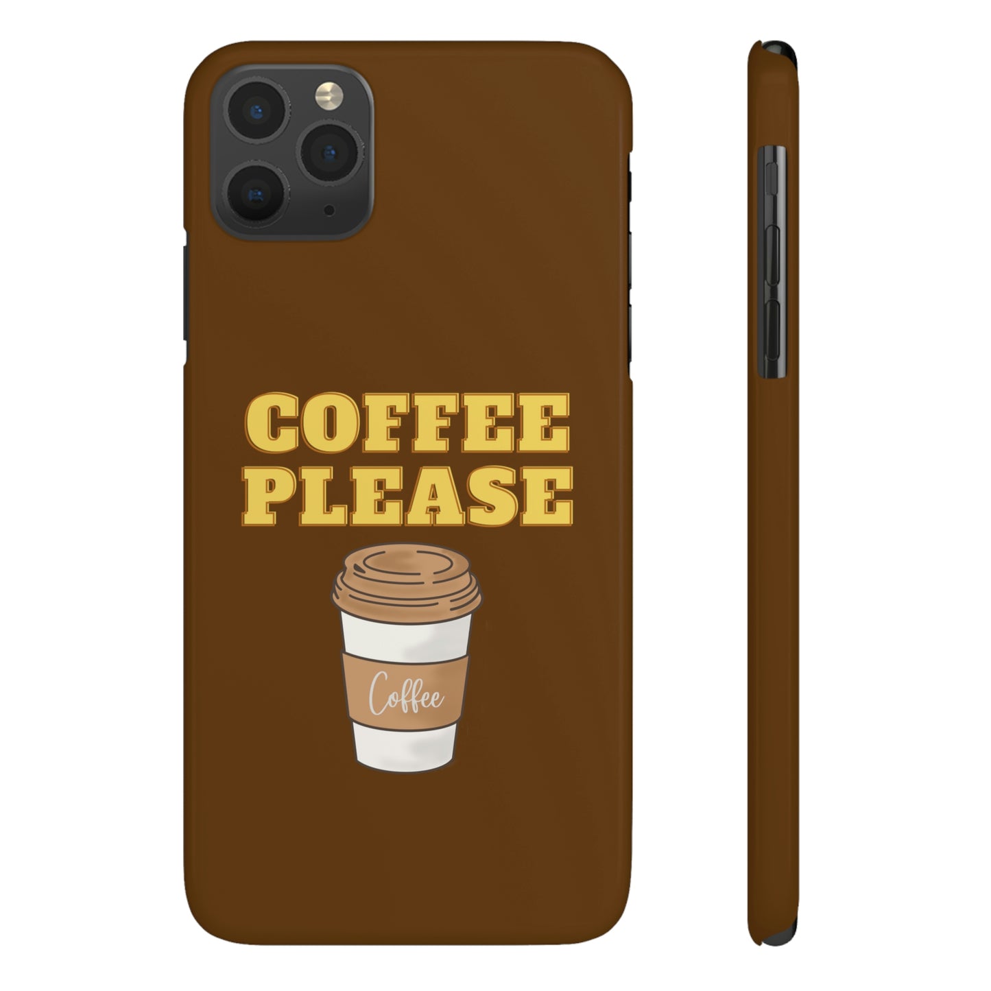 Slim Phone Cases, Case-Mate - Coffee, Please, Brown