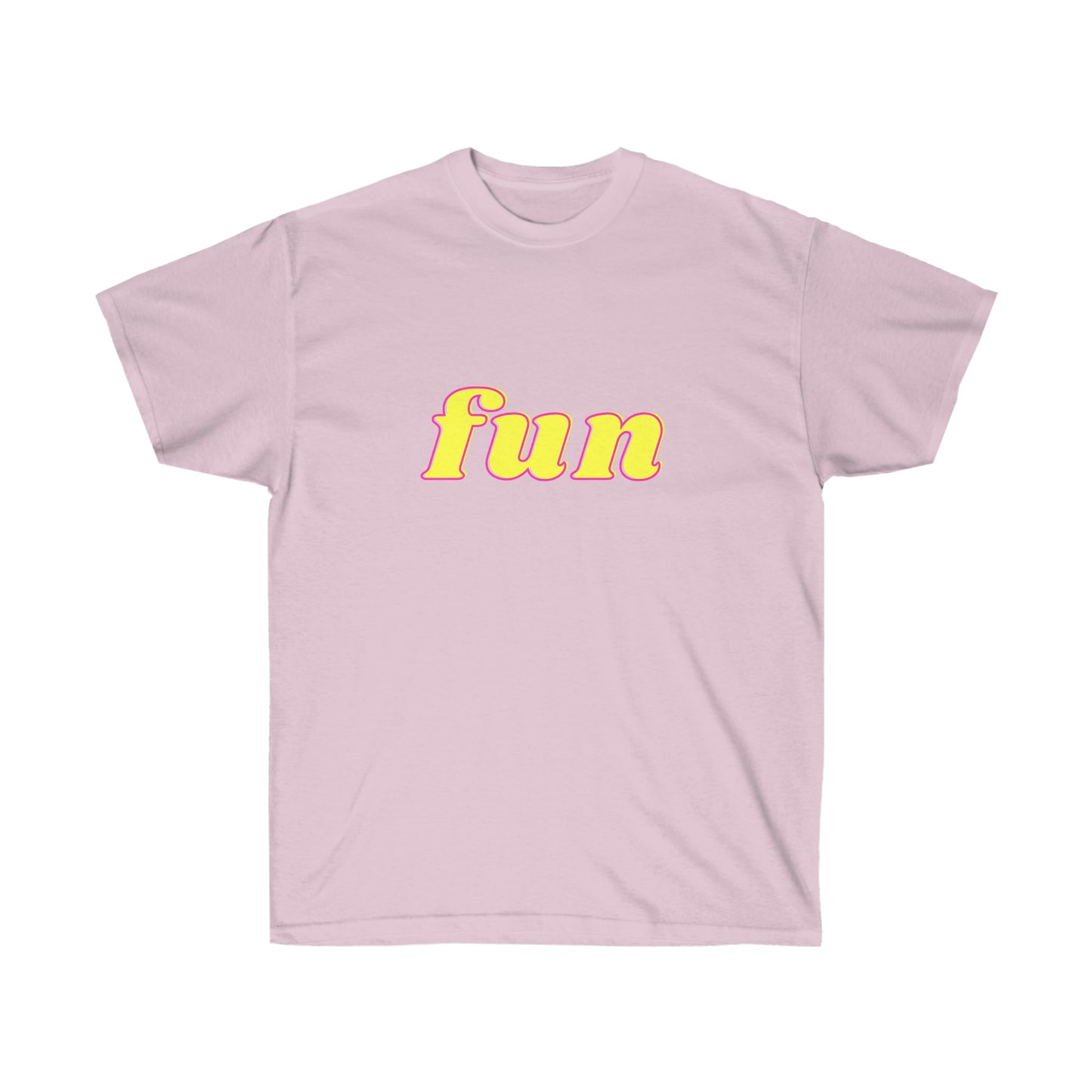 Unisex Ultra Cotton Tee fun - Yellow and Pink