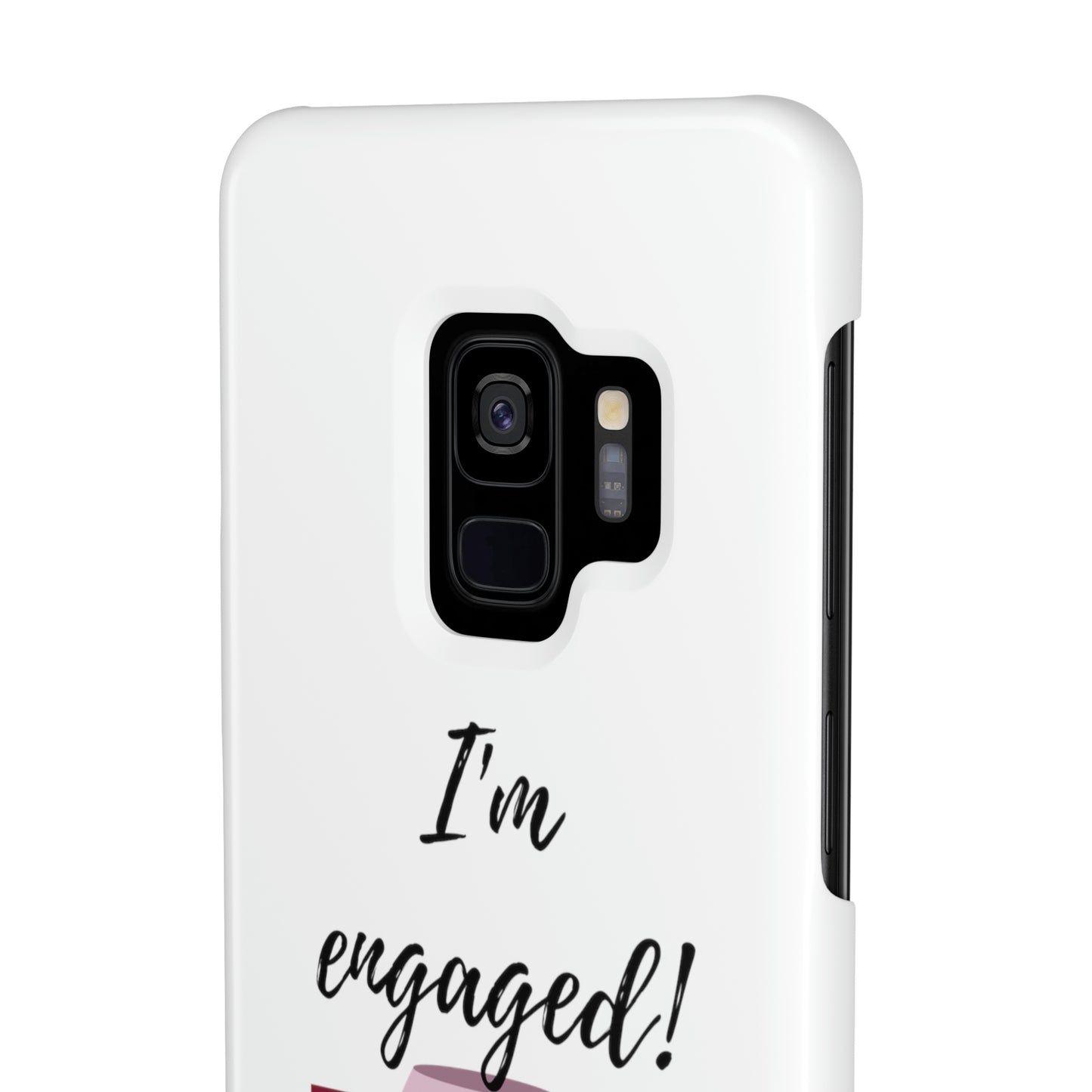 Slim Phone Cases, Case-Mate, I'm Engaged to Wine - White