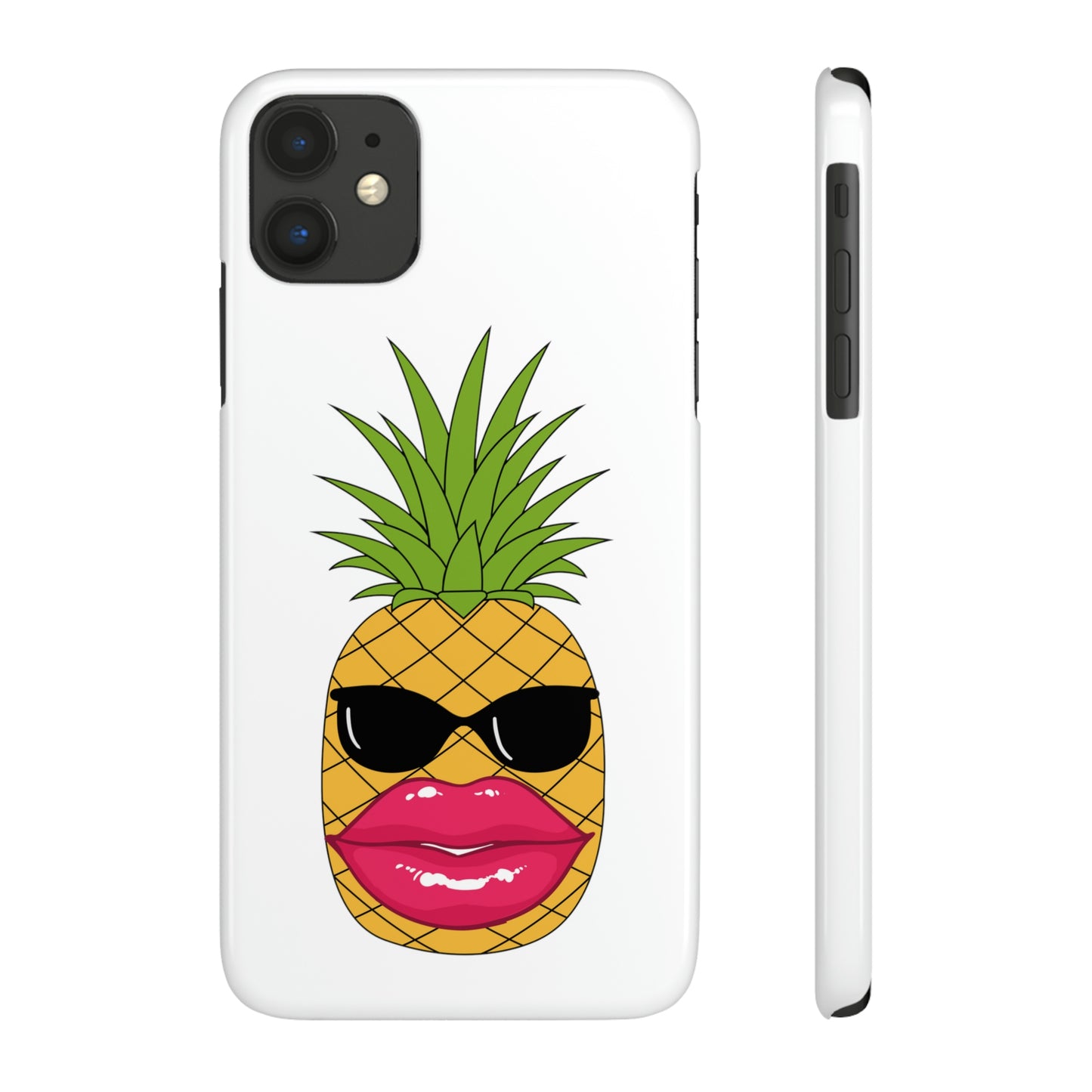 Slim Phone Cases, Case-Mate, Bougie Pineapple - White