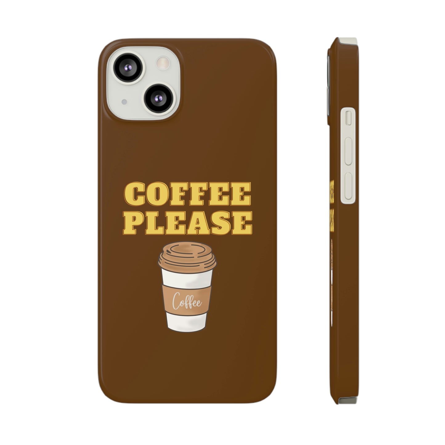Slim Phone Cases, Case-Mate - Coffee, Please, Brown