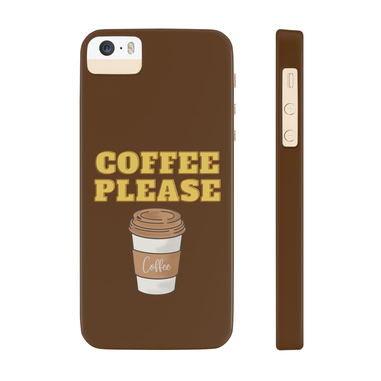 Slim Phone Cases, Case-Mate - Coffee, Please, Brown