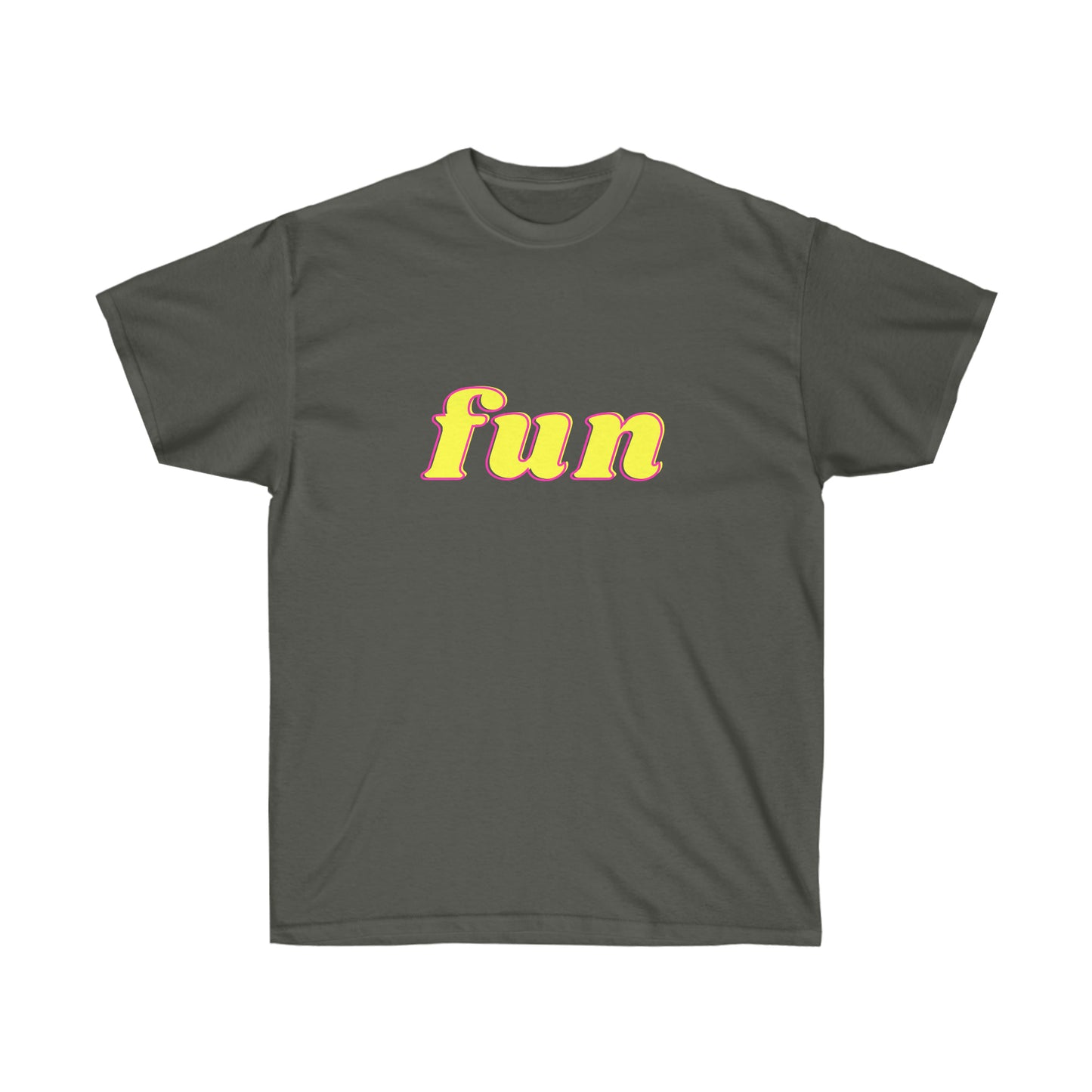 Unisex Ultra Cotton Tee fun - Yellow and Pink
