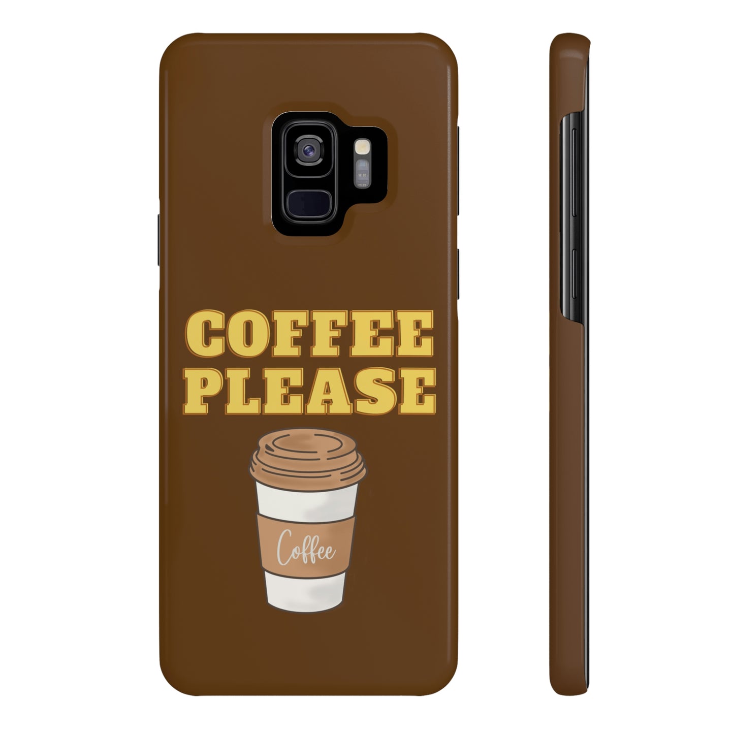 Slim Phone Cases, Case-Mate - Coffee, Please, Brown