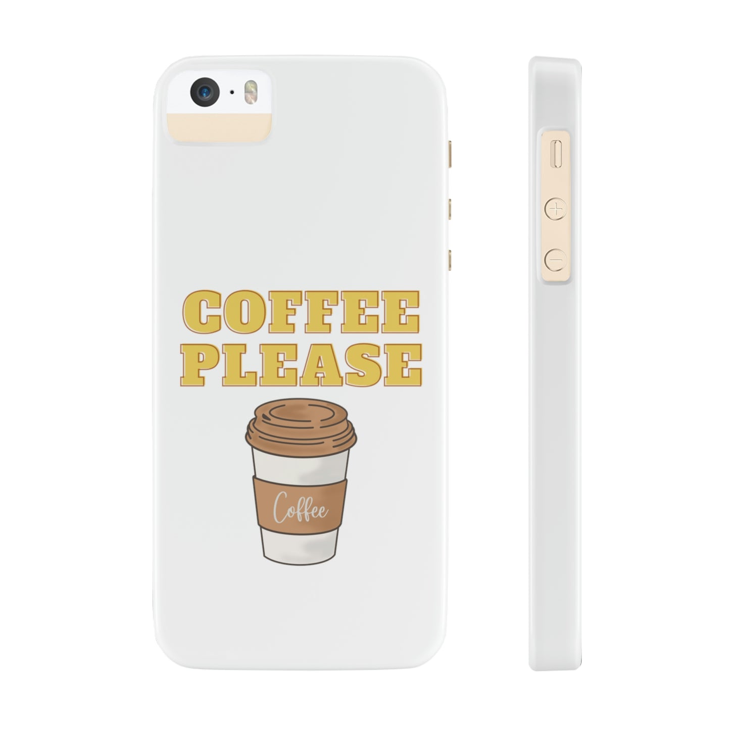 Slim Phone Cases, Case-Mate - Coffee, Please, White