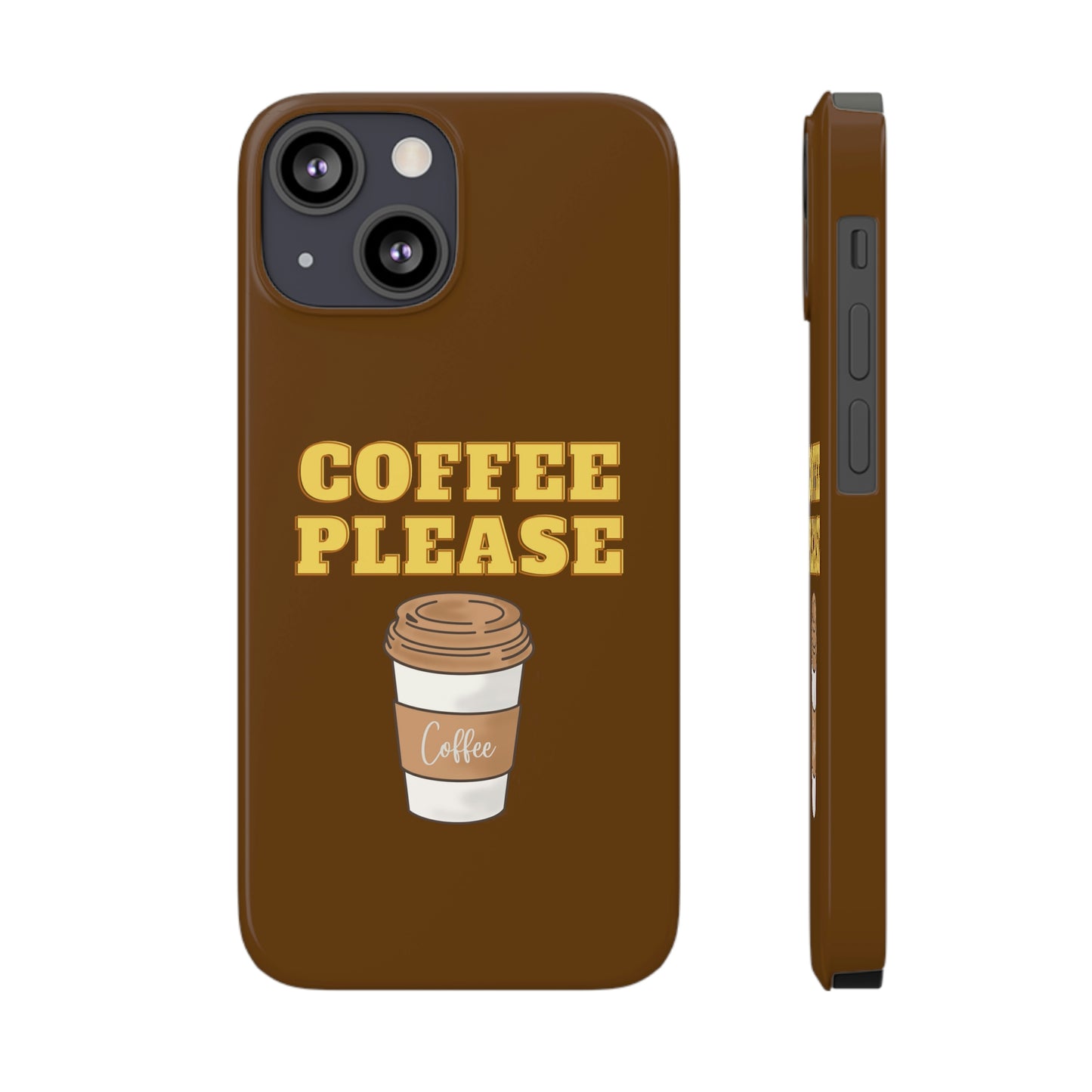 Slim Phone Cases, Case-Mate - Coffee, Please, Brown