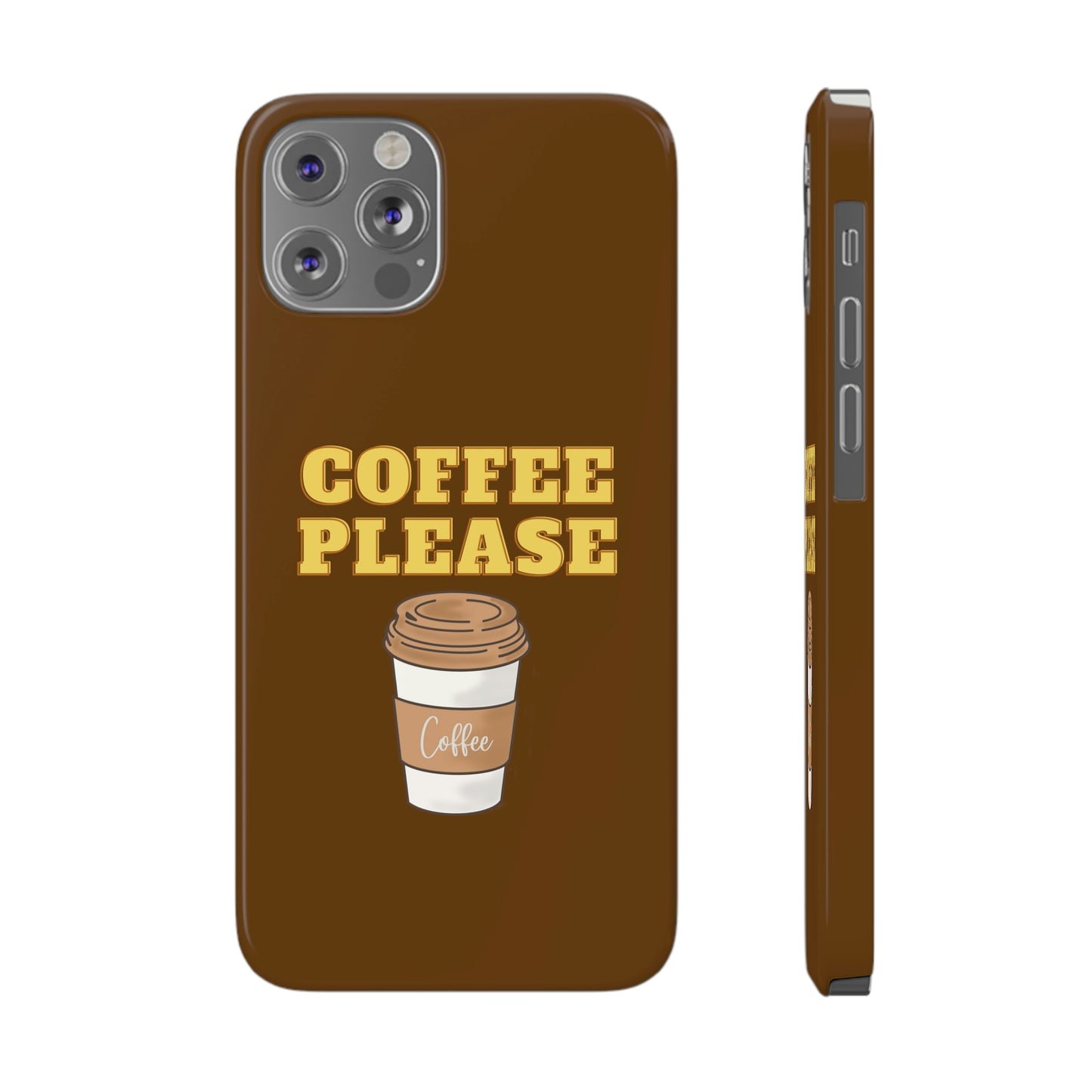Slim Phone Cases, Case-Mate - Coffee, Please, Brown