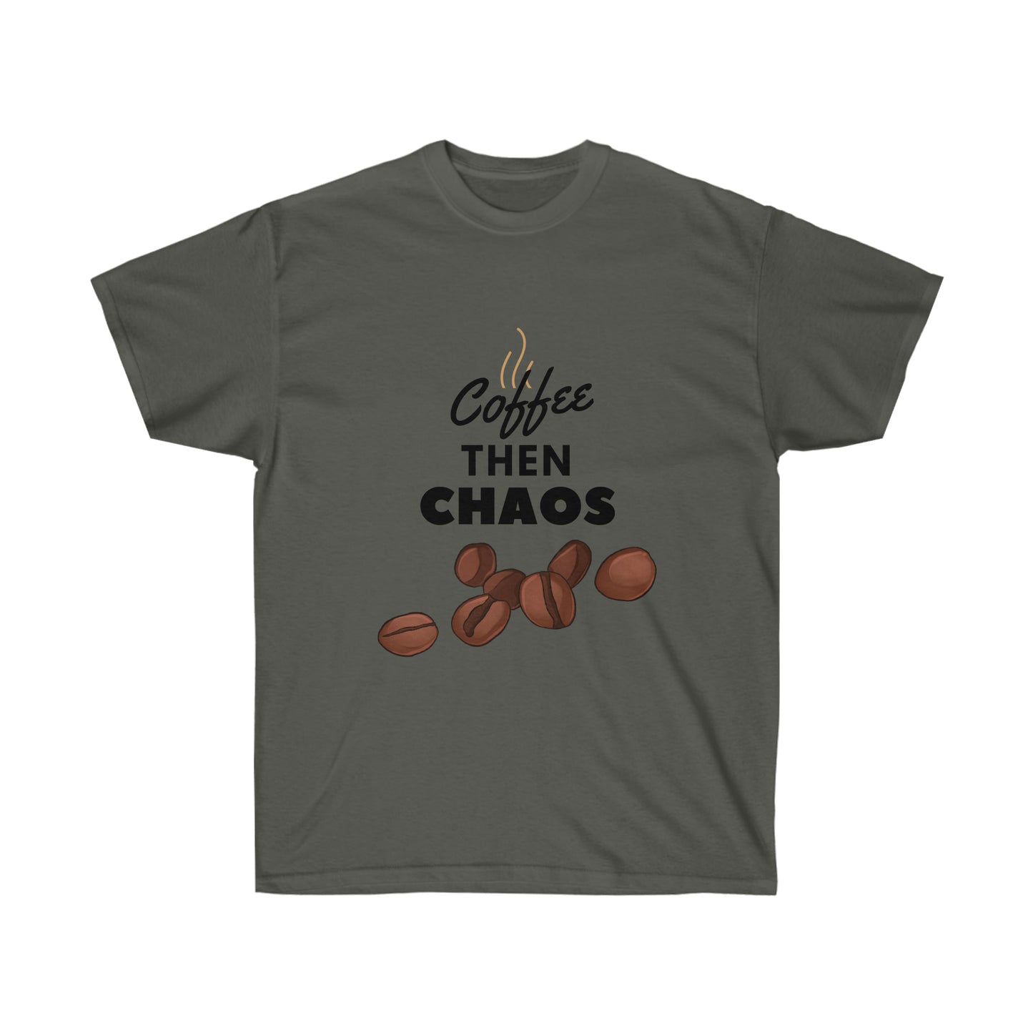 Unisex Ultra Cotton Tee - Coffee then Chaos