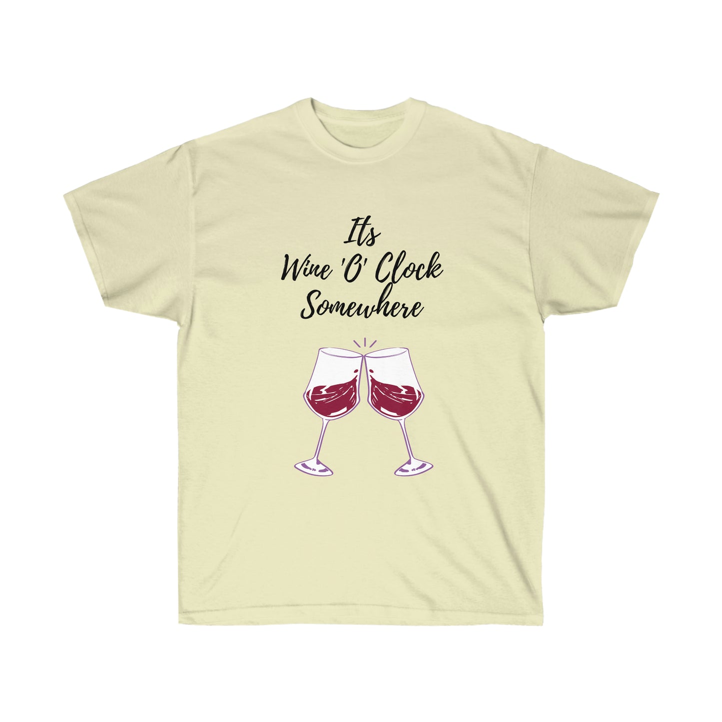 Unisex Ultra Cotton Tee - It's Wine 'O' Clock Somewhere