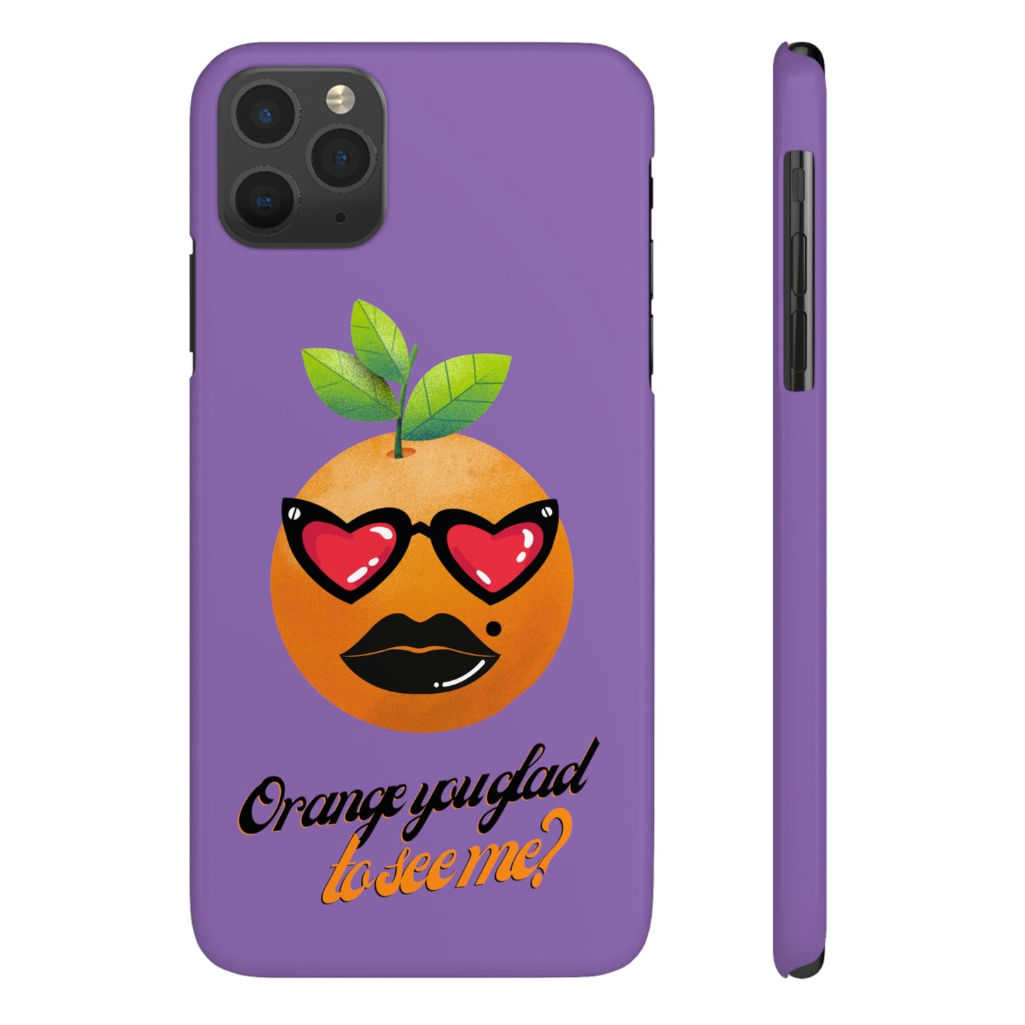 Slim Phone Cases, Case-Mate, Orange you Glad to See Me - Light Purple