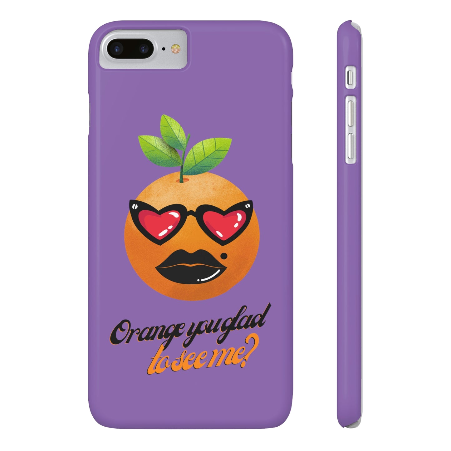 Slim Phone Cases, Case-Mate, Orange you Glad to See Me - Light Purple