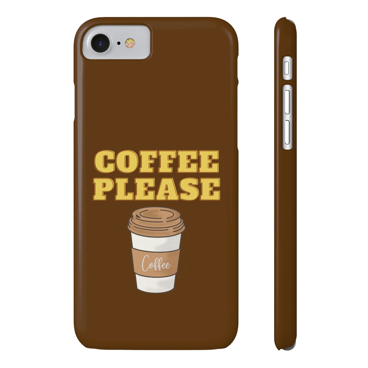 Slim Phone Cases, Case-Mate - Coffee, Please, Brown