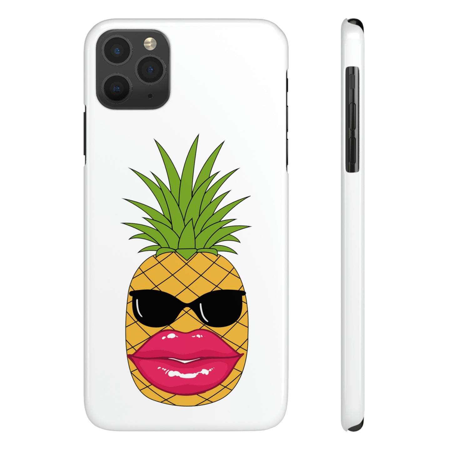 Slim Phone Cases, Case-Mate, Bougie Pineapple - White