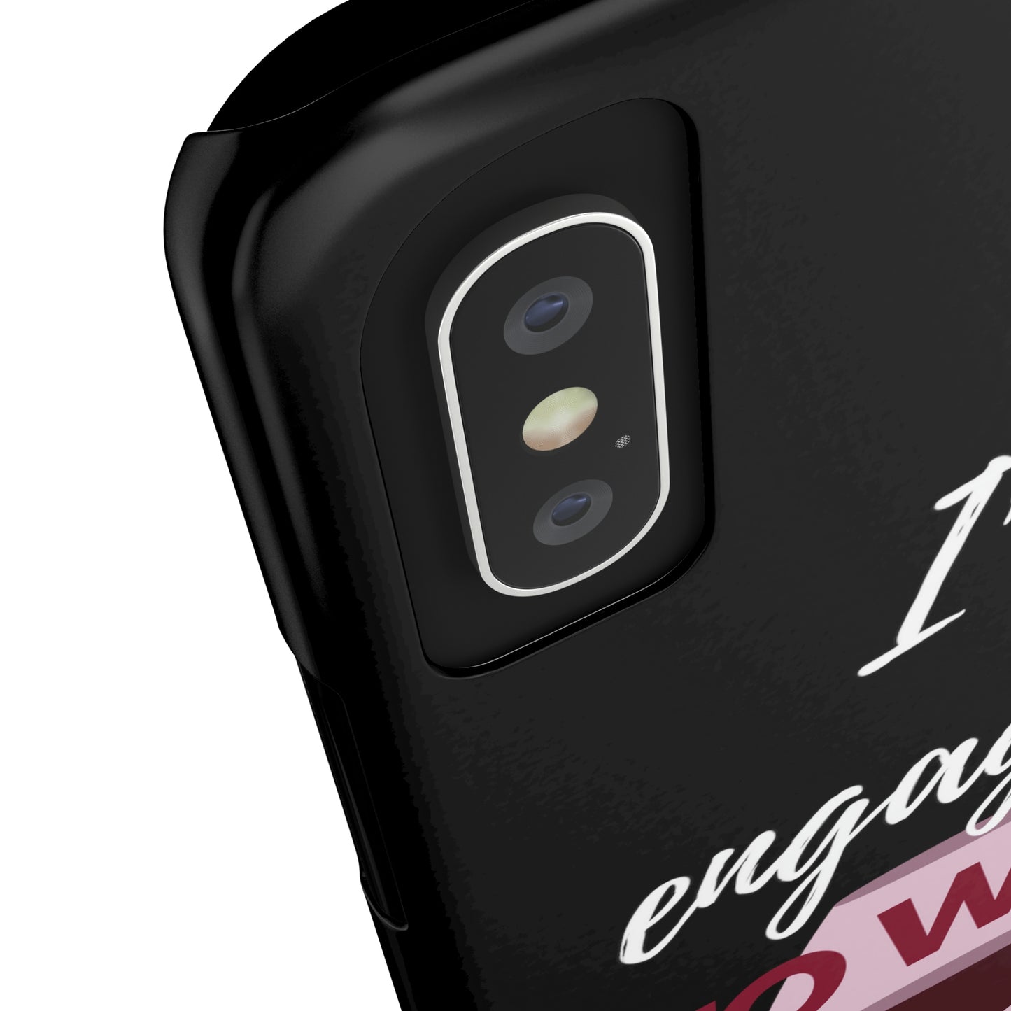 Slim Phone Cases, Case-Mate, I'm Engaged to Wine - Black