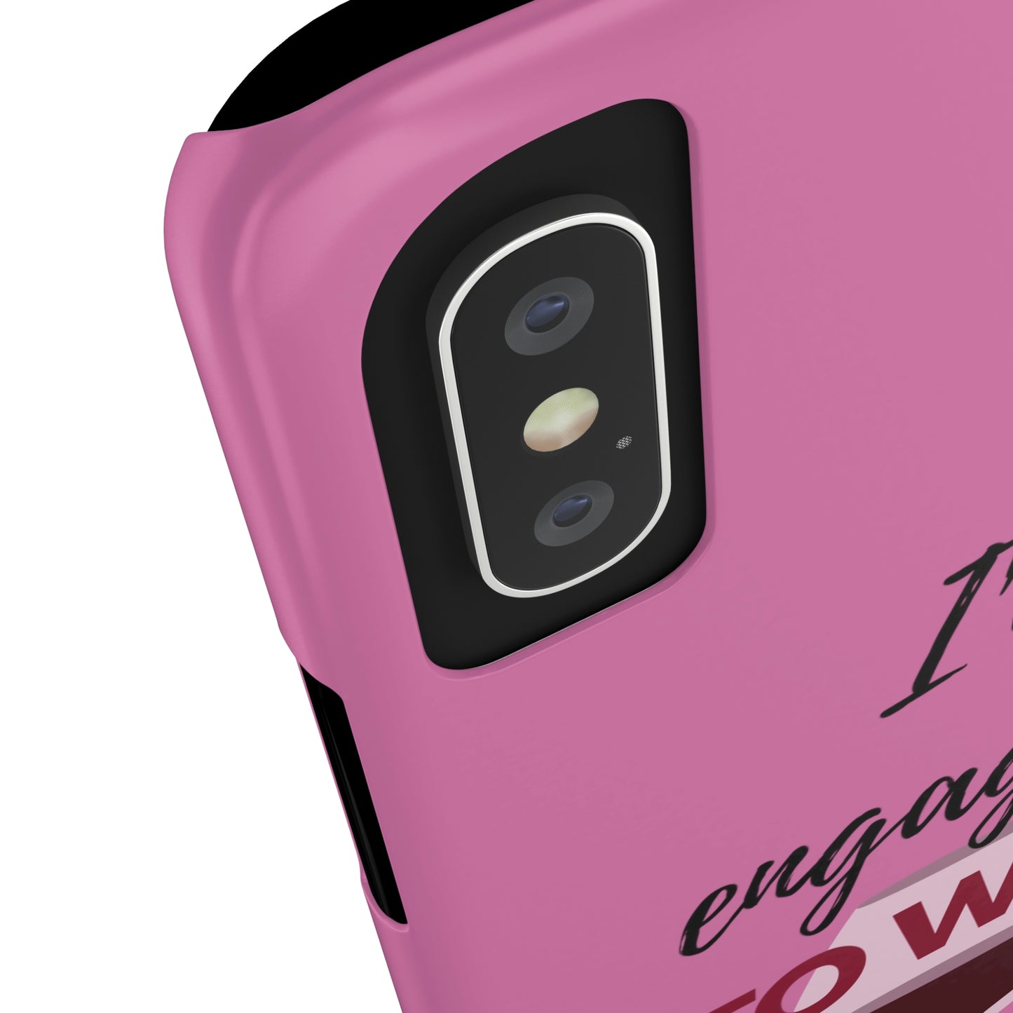 Slim Phone Cases, Case-Mate, I'm Engaged to Wine - Light Pink