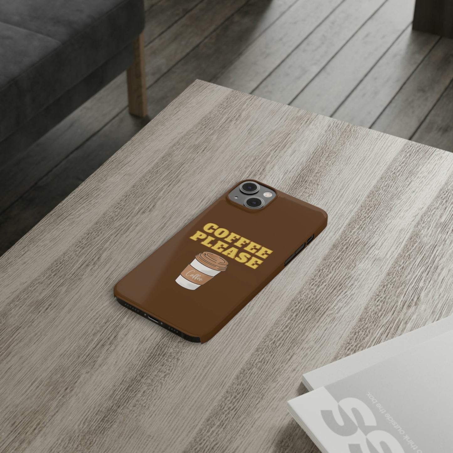 Slim Phone Cases, Case-Mate - Coffee, Please, Brown