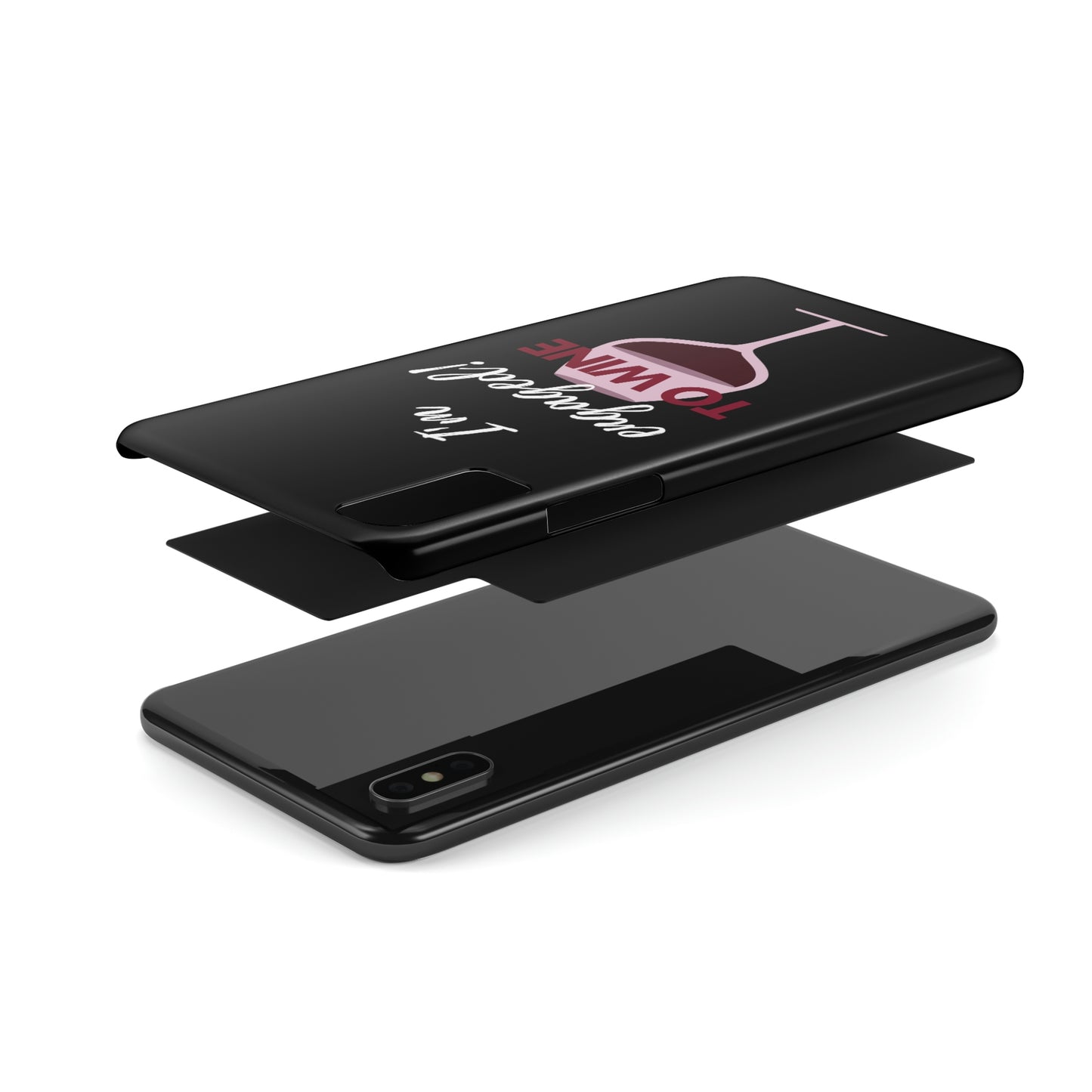Slim Phone Cases, Case-Mate, I'm Engaged to Wine - Black