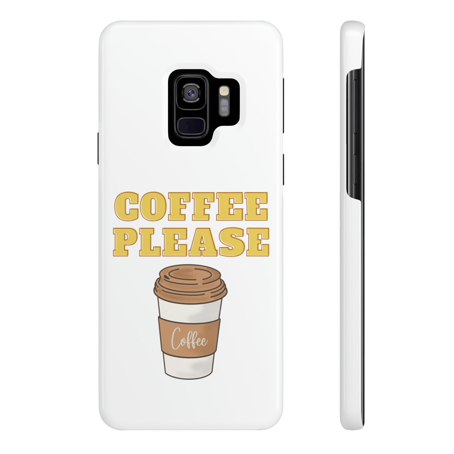 Slim Phone Cases, Case-Mate - Coffee, Please, White