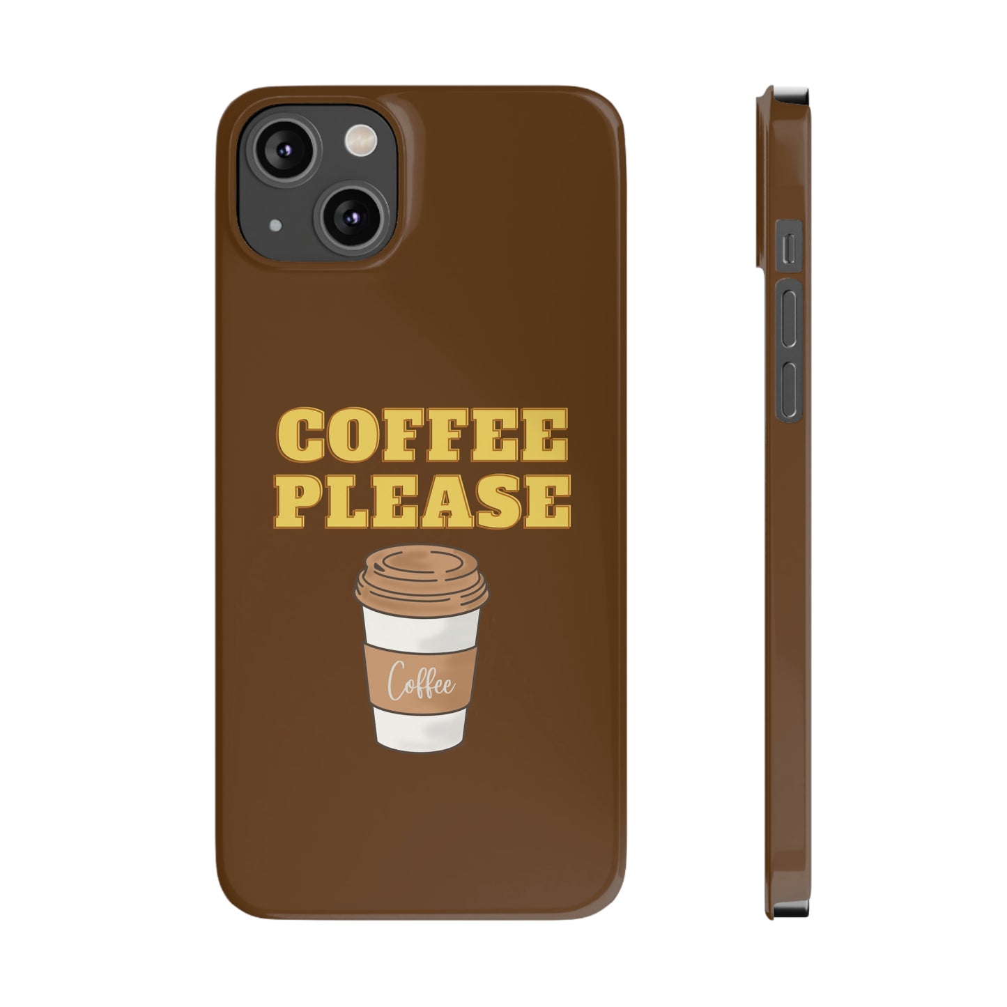 Slim Phone Cases, Case-Mate - Coffee, Please, Brown