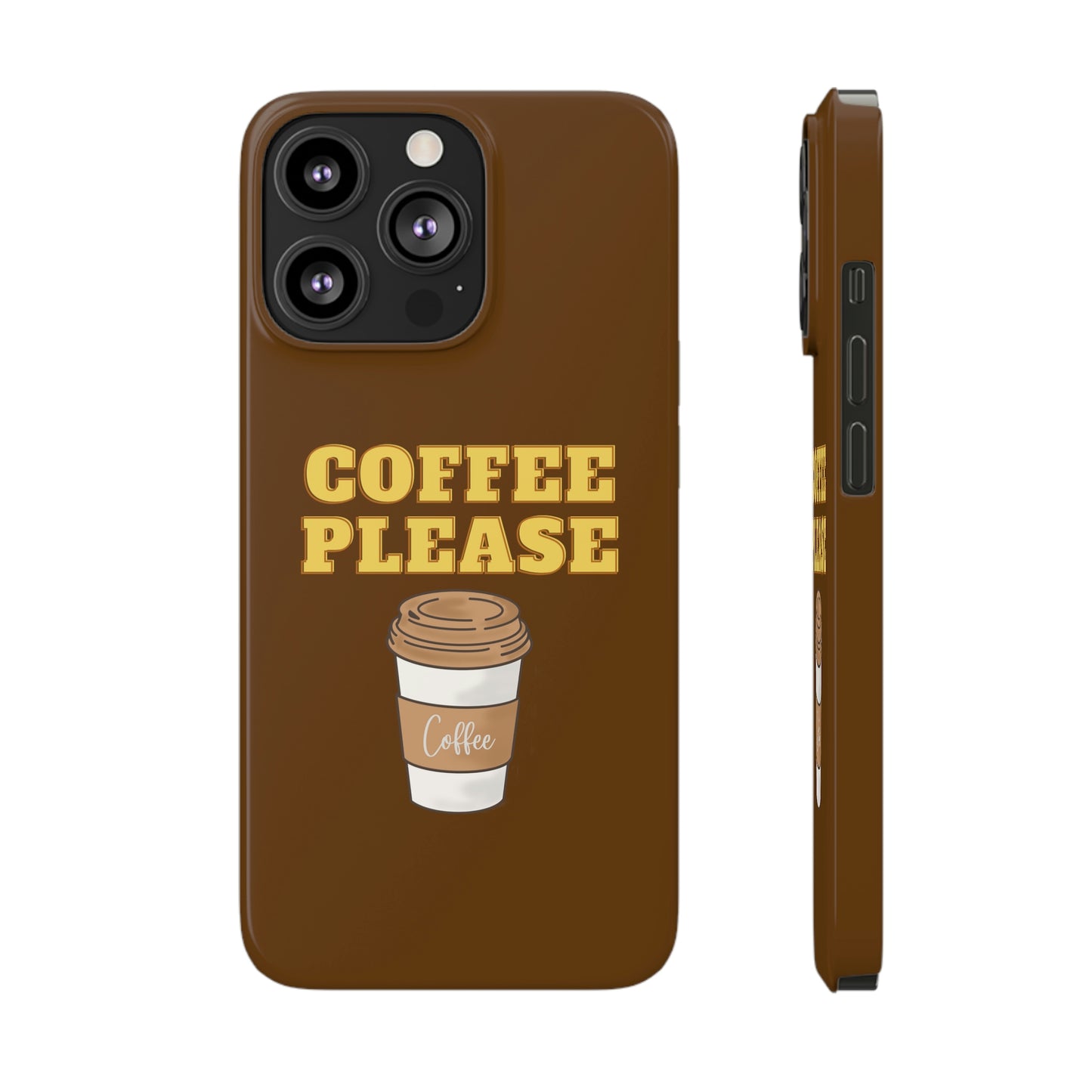 Slim Phone Cases, Case-Mate - Coffee, Please, Brown