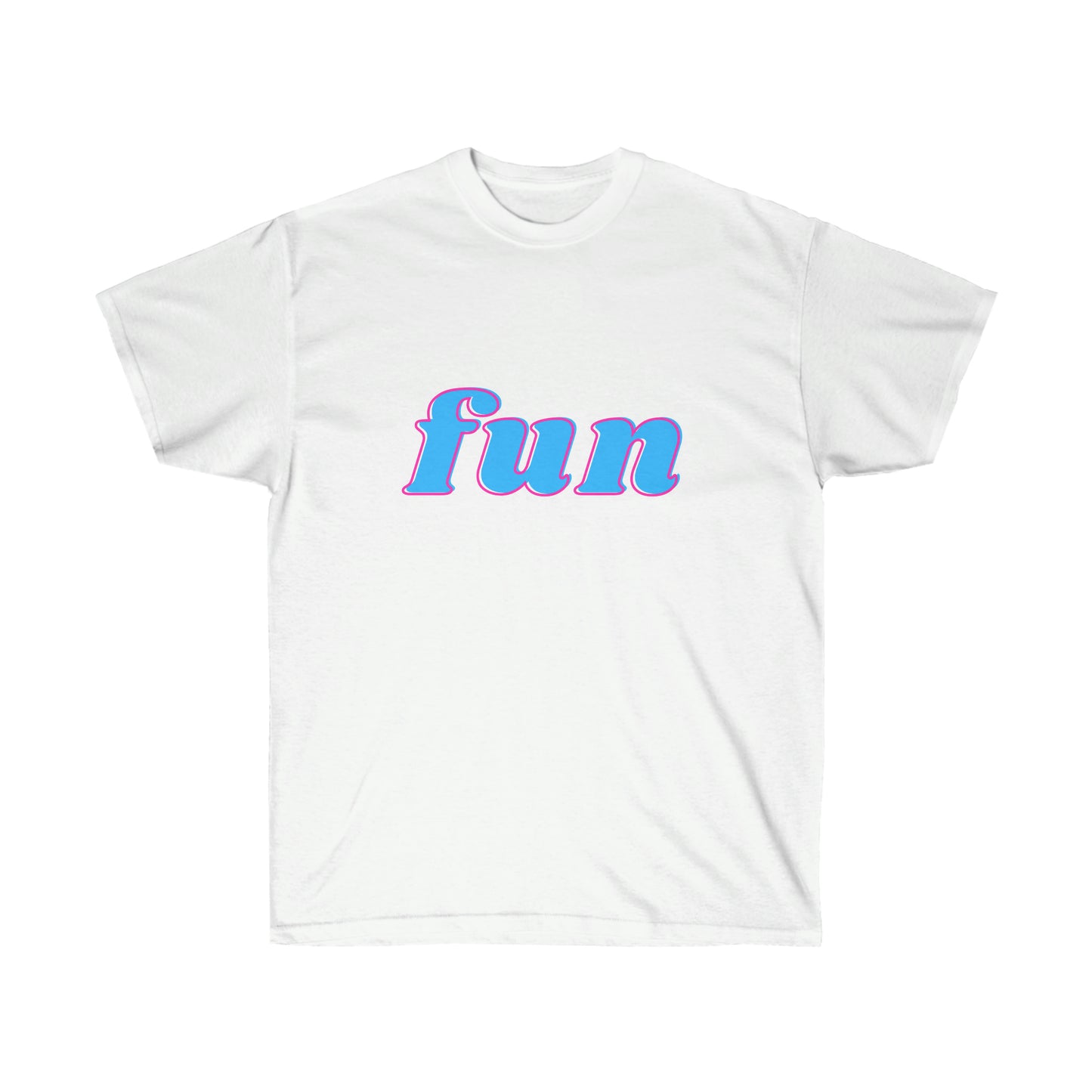 Unisex Ultra Cotton Tee fun - Blue and Pink