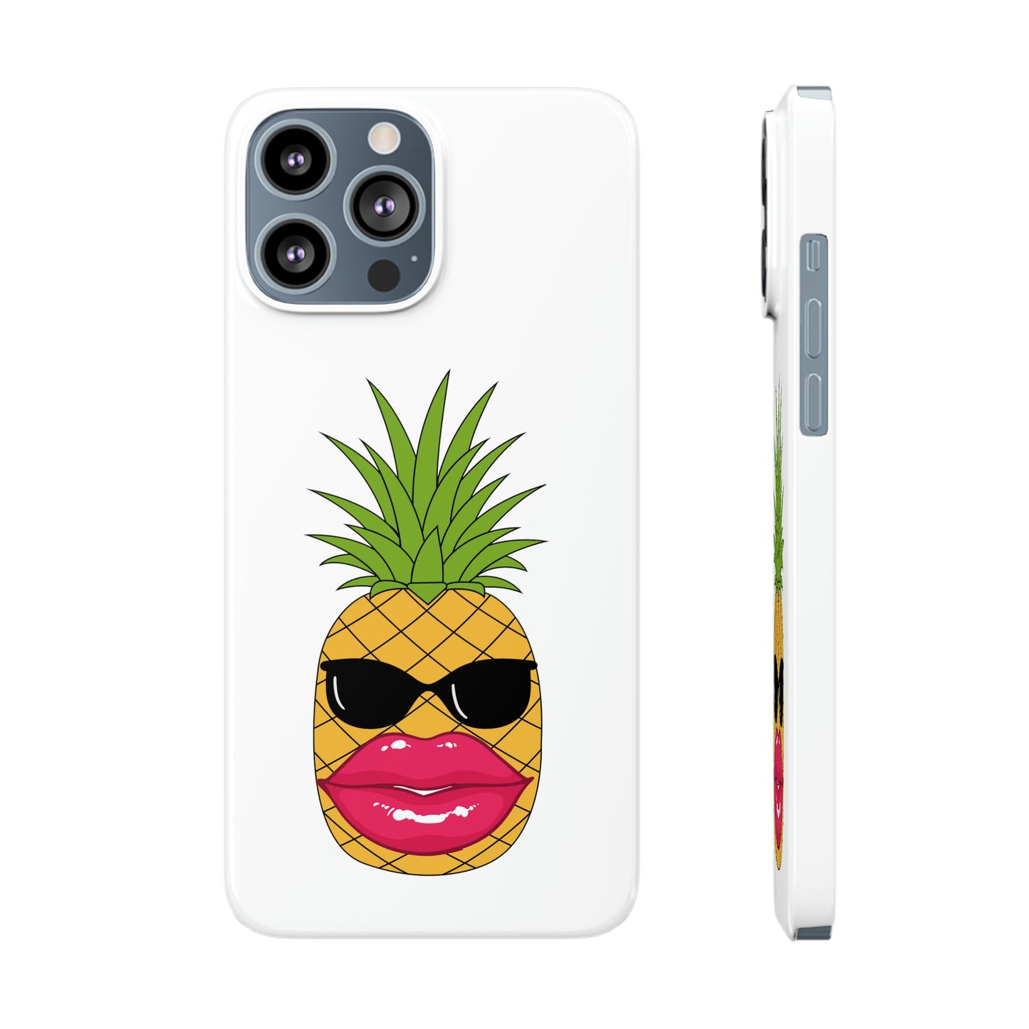 Slim Phone Cases, Case-Mate, Bougie Pineapple - White