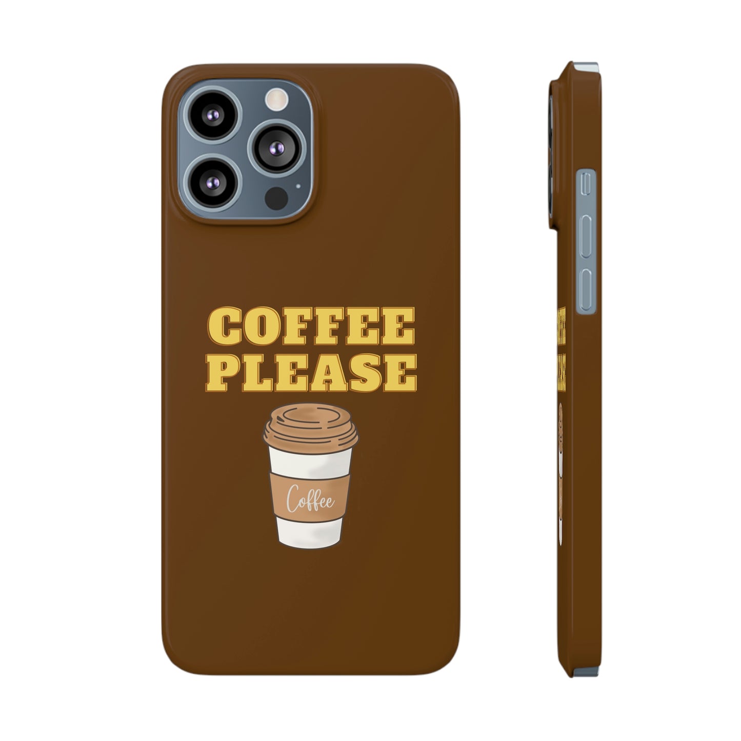 Slim Phone Cases, Case-Mate - Coffee, Please, Brown
