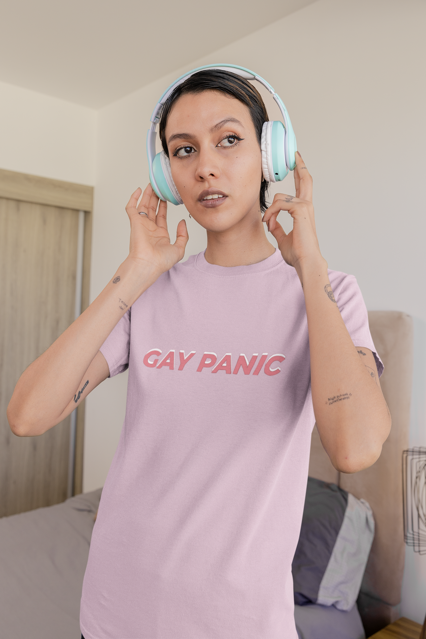 Unisex Ultra Cotton Tee Gay Panic Light