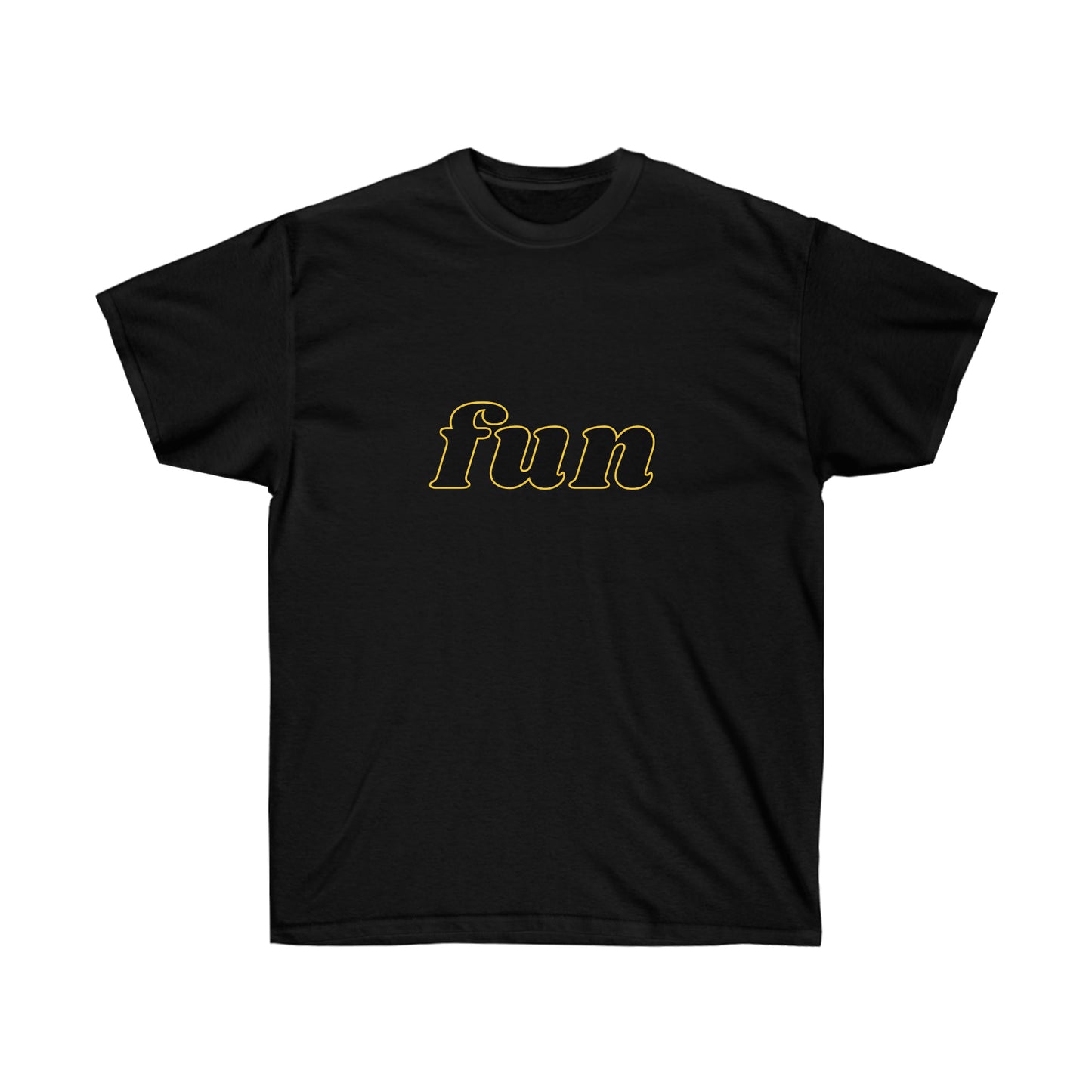 Unisex Ultra Cotton Tee fun - Black and Yellow