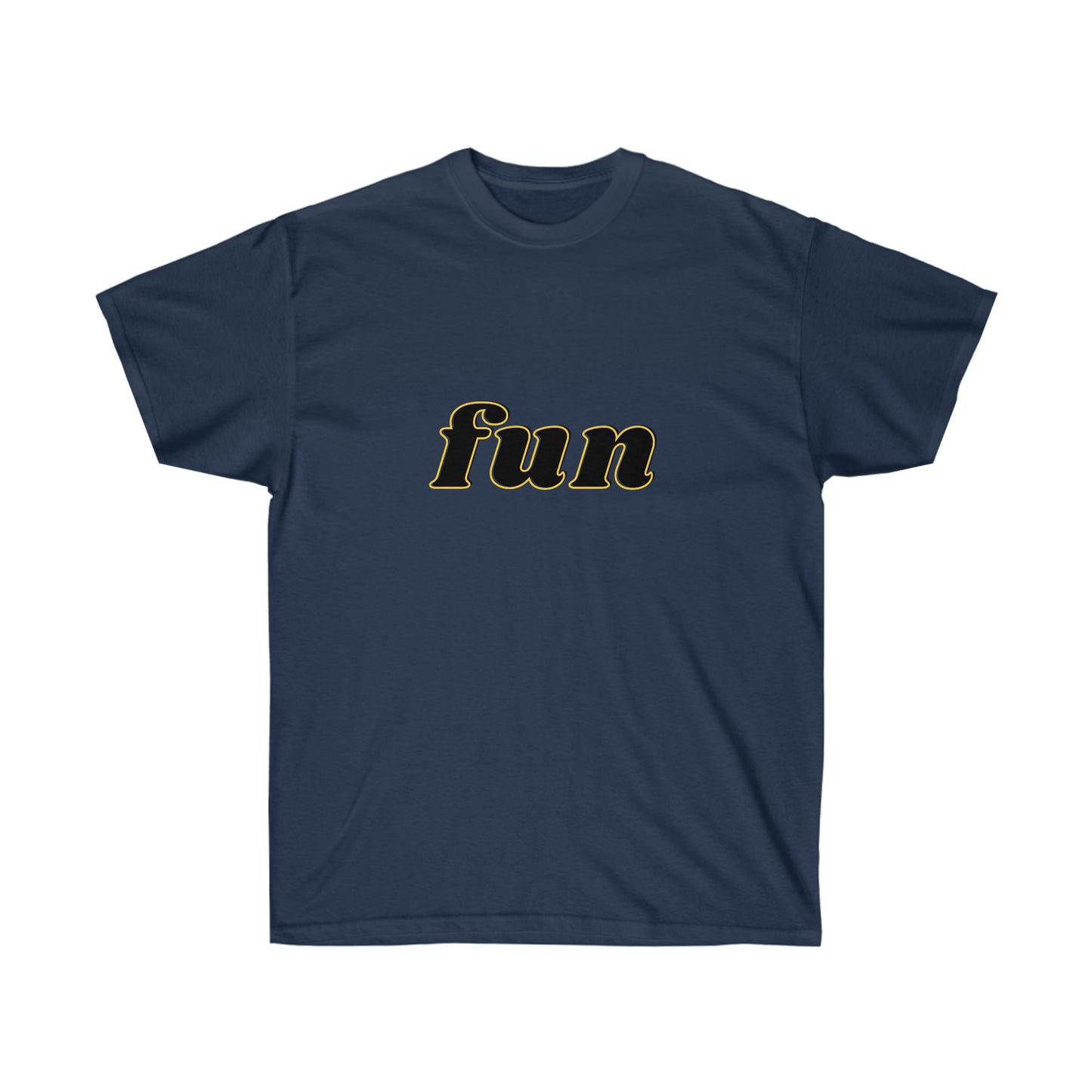 Unisex Ultra Cotton Tee fun - Black and Yellow